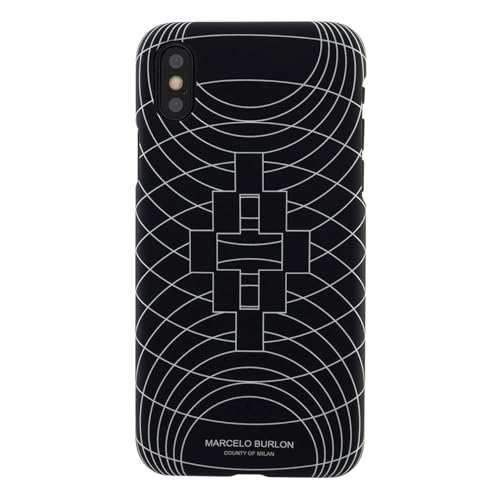Marcelo Burlon iPhone XR custodia rigida con vetro temperato