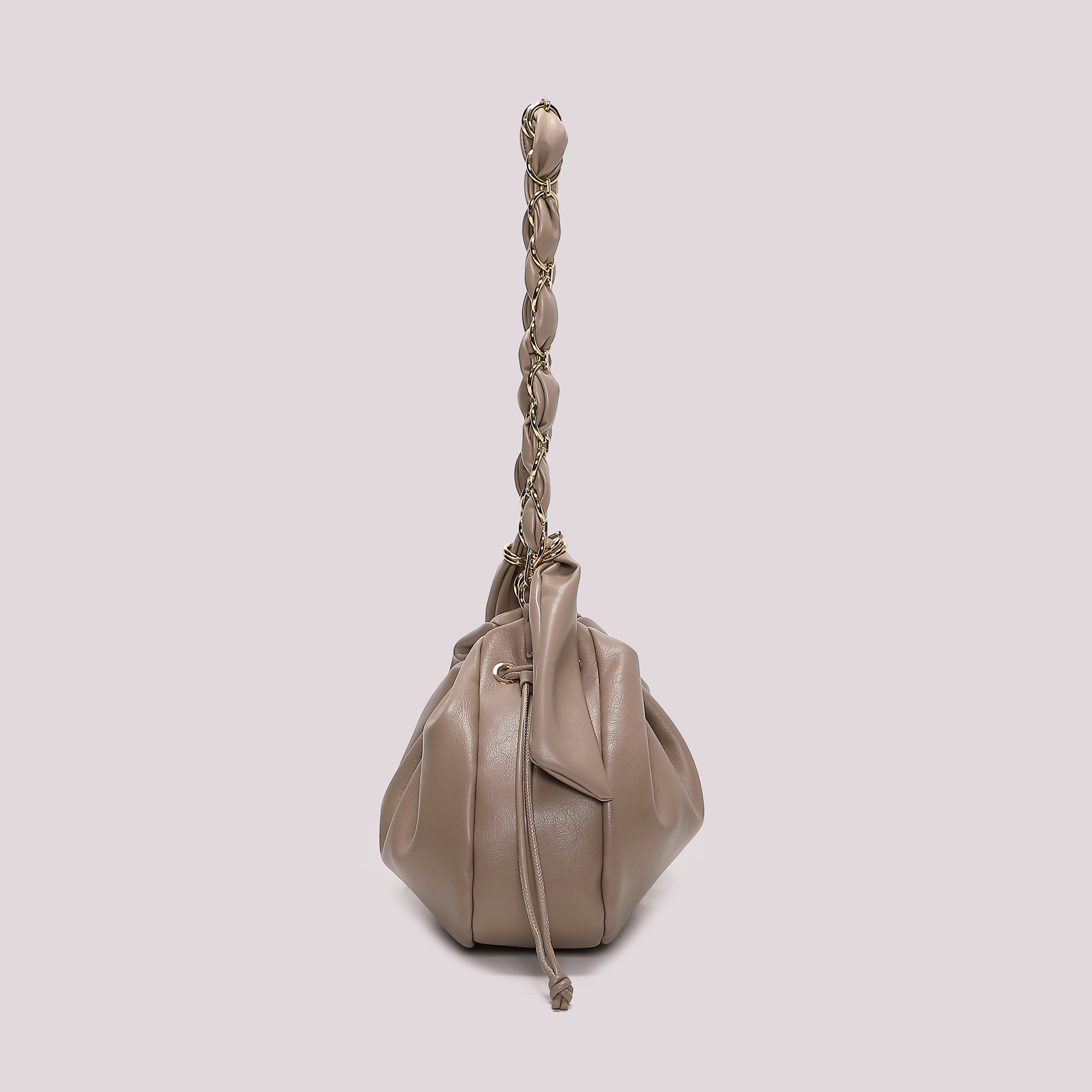 Mimi Mua Borsa Spalla Catena Manici Nero Ecopelle