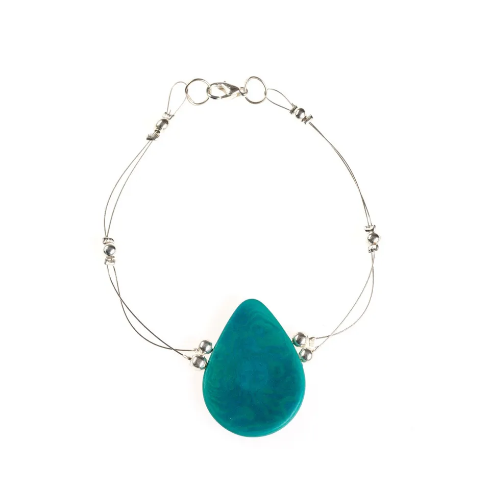 On Earth Cooperative Collection Nema bracciale turchese dia 6 cm