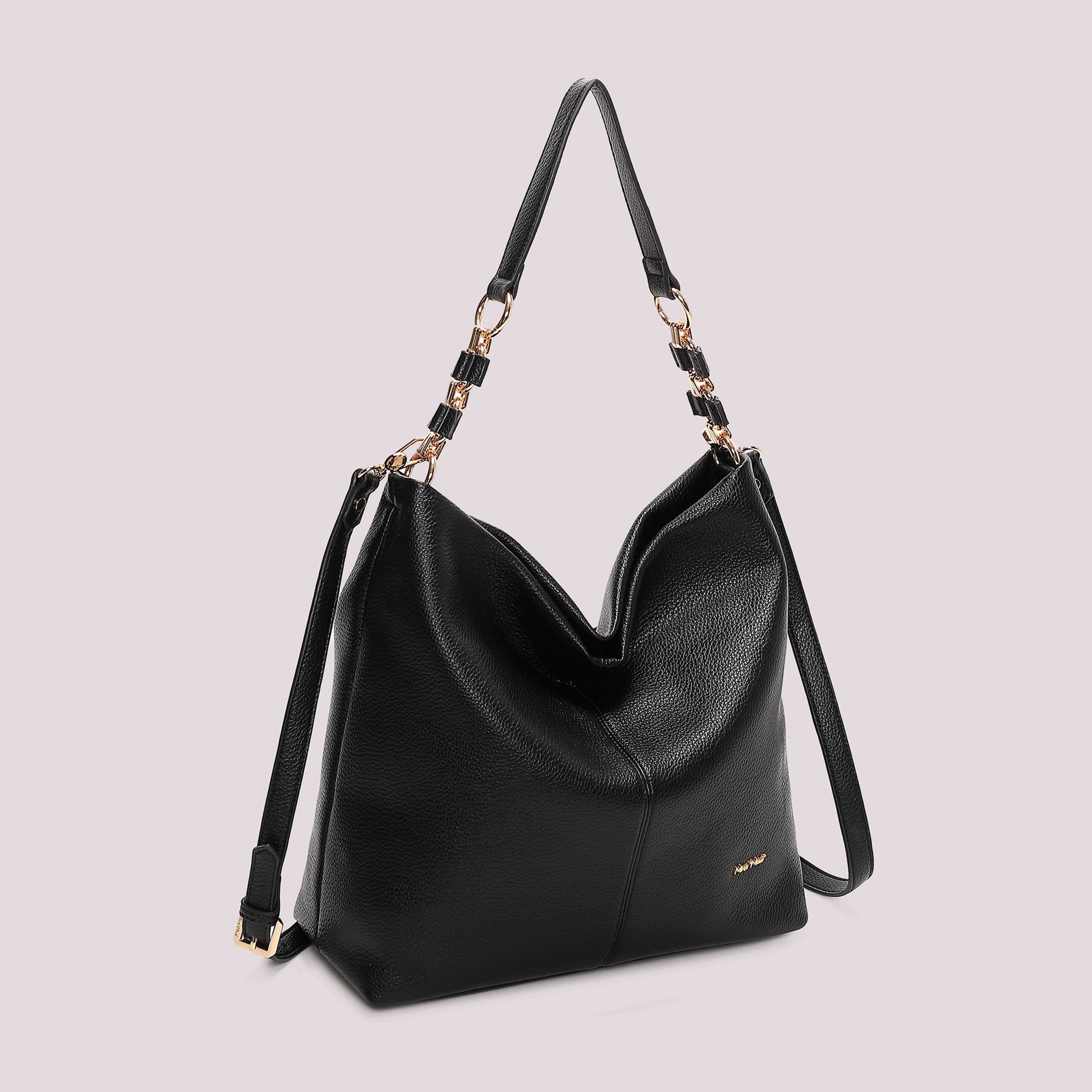 Mimi Mua Borsa a Spalla Catena Nero Tracolla