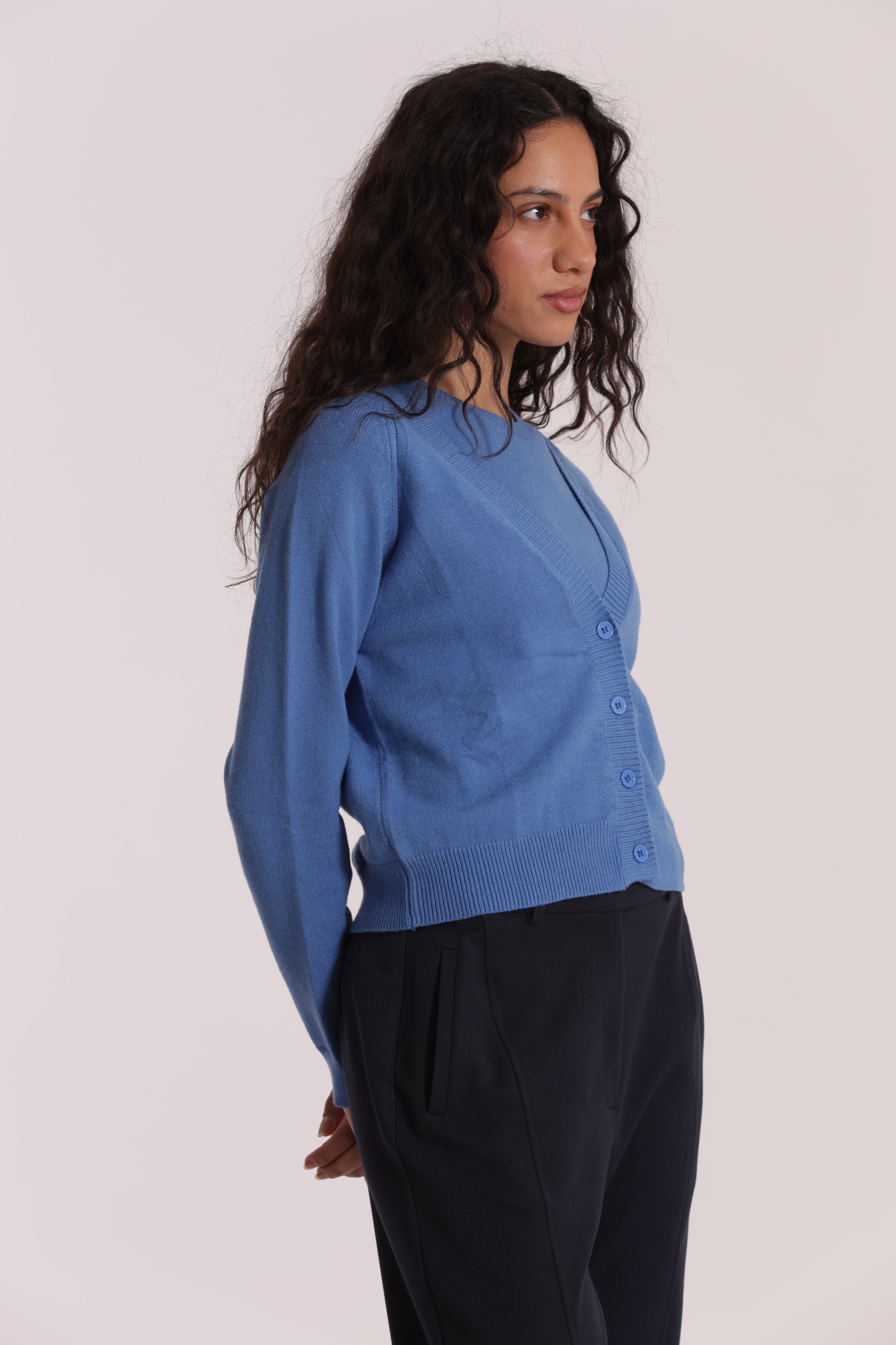 Mimi Mua Bottoni Gioiello cardigan nero viscosa