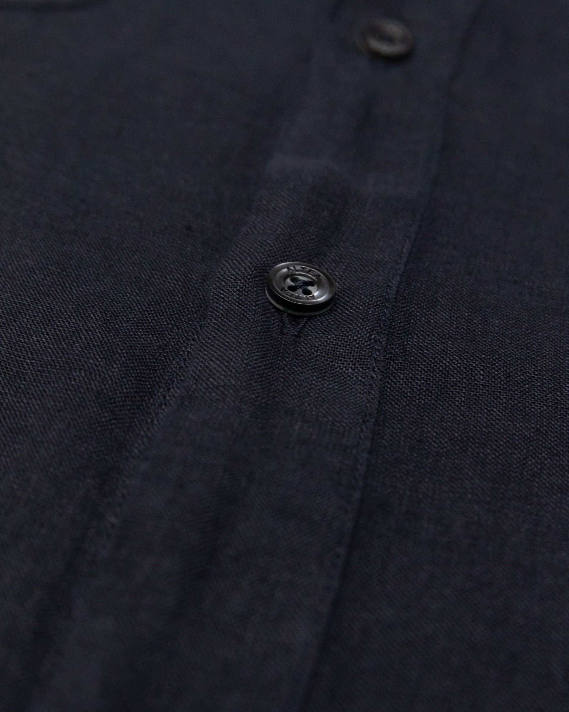 Altea Dallas camicia in lino blu navy over
