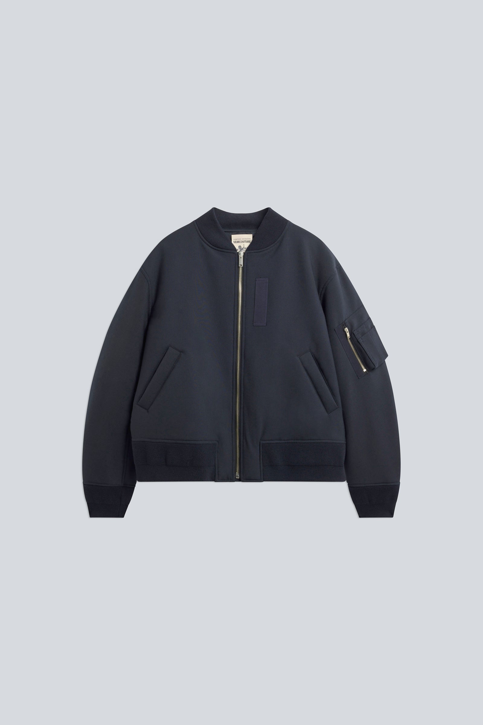 Semicouture Ariella bomber blue fresco lana