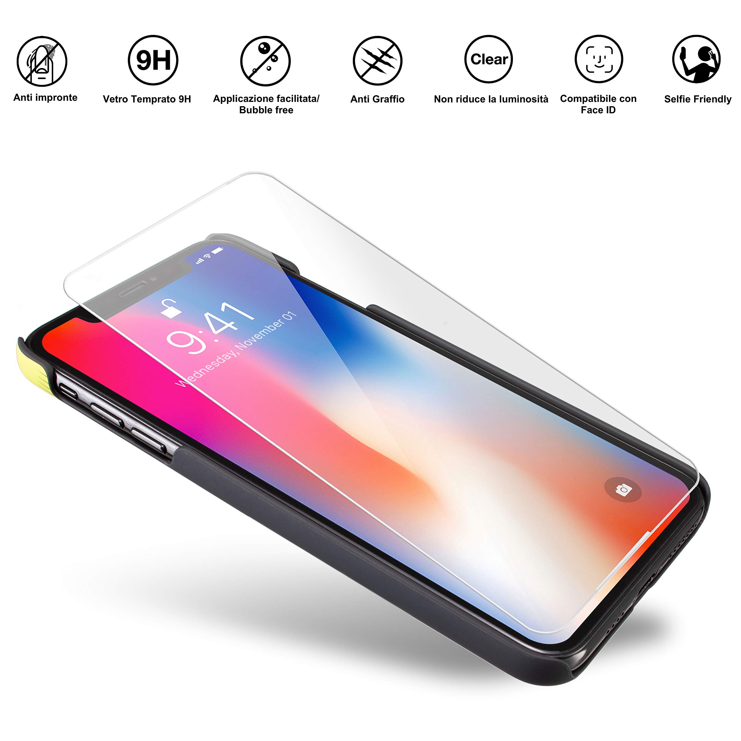 Marcelo Burlon County of Milan cover iPhone 11 Pro Max + vetro