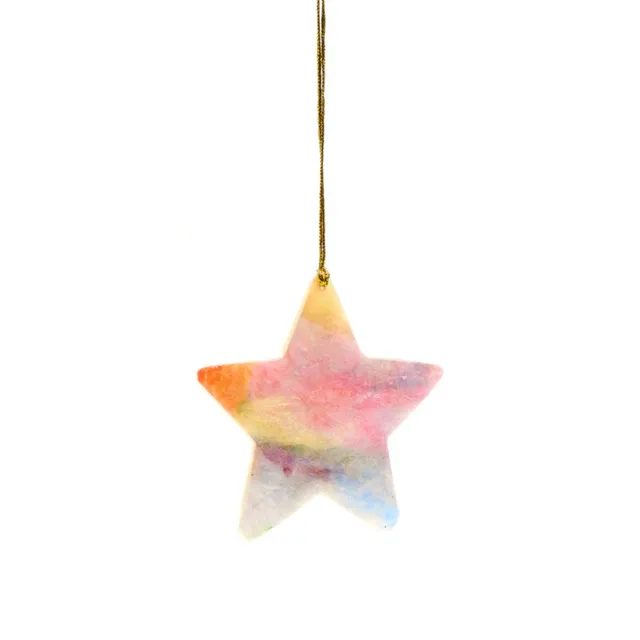 On Earth Aurora stella madreperla multicolore 8 cm