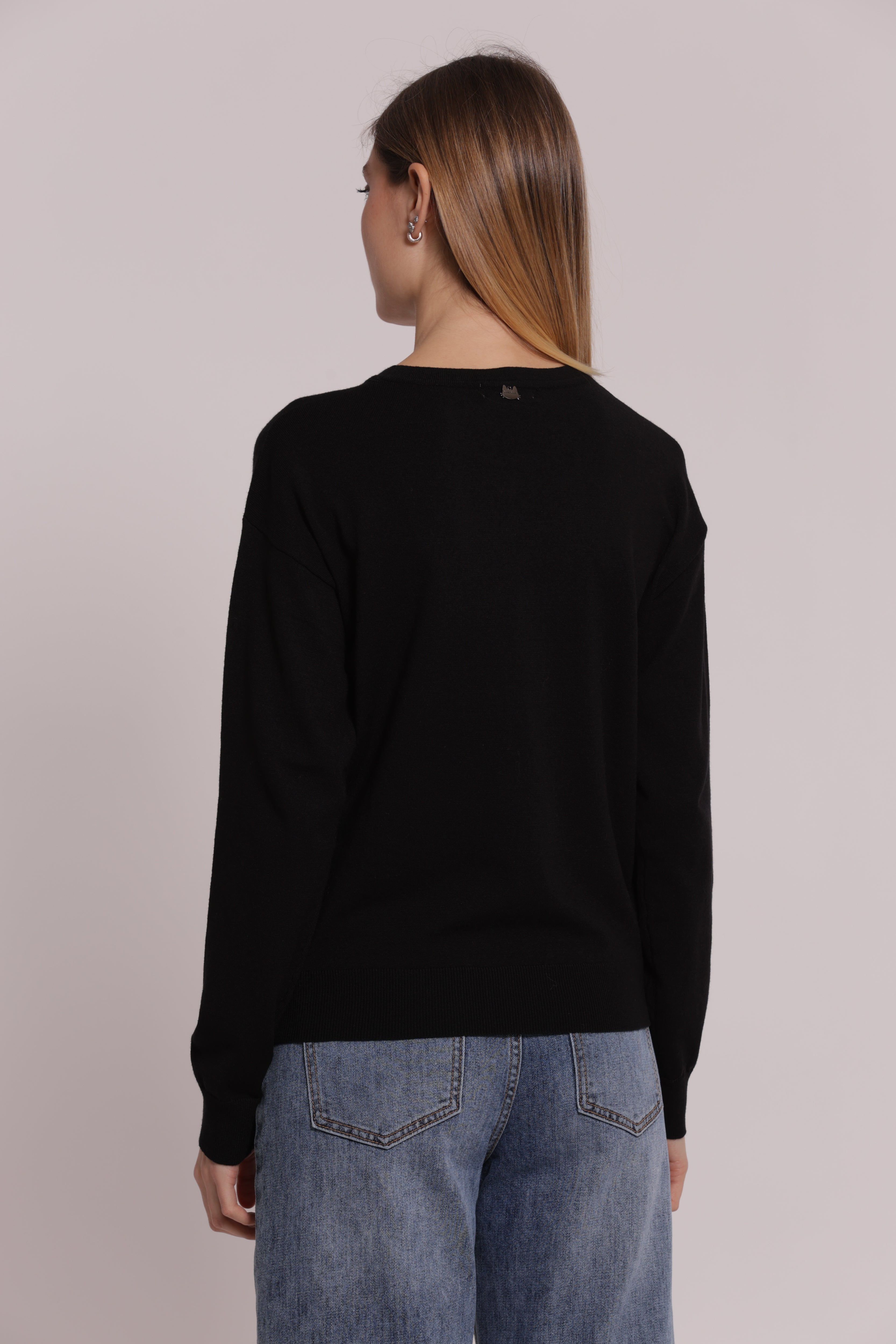 Mimi Mua Maglia Collo Removibile Nero