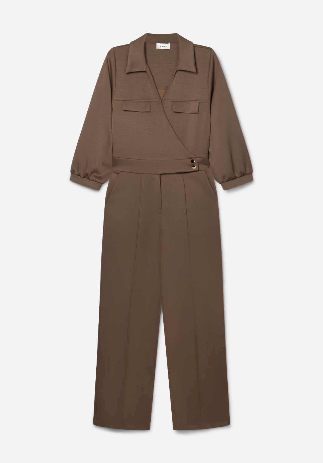 Aaiko Vion tuta marrone revers elegante