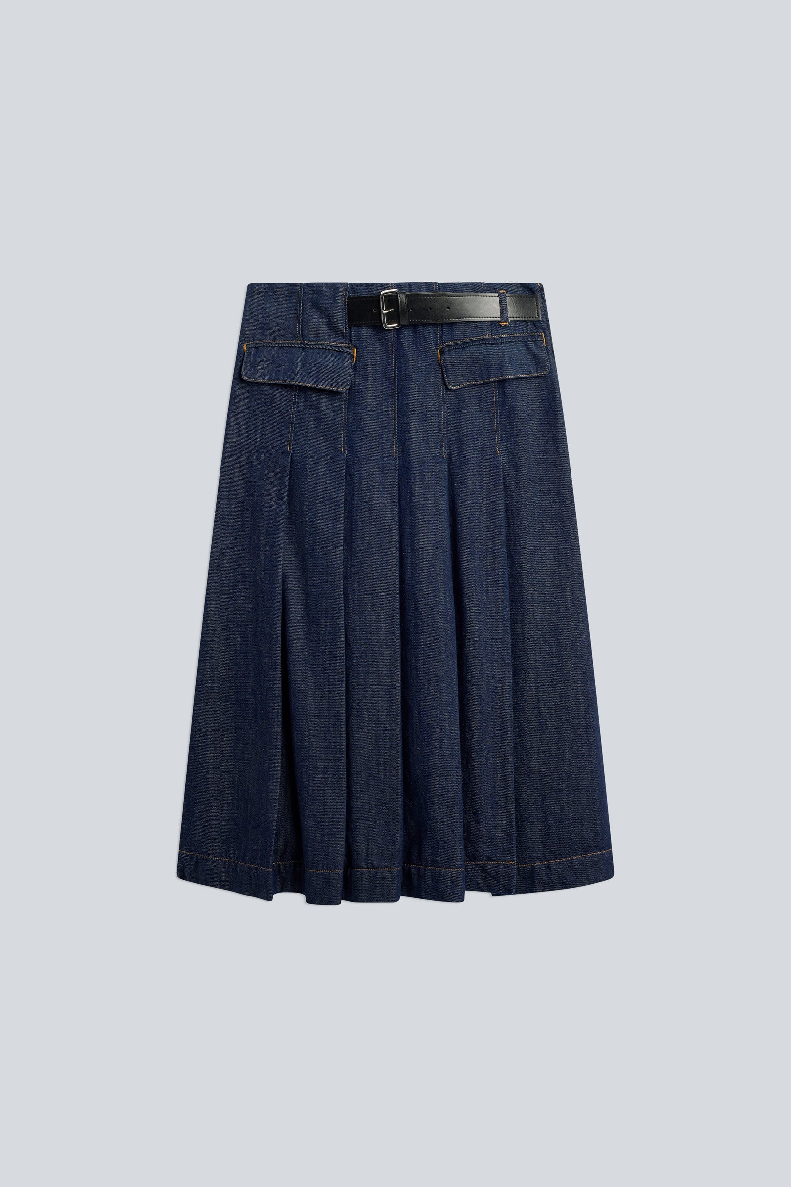 Semicouture Carla gonna denim midi