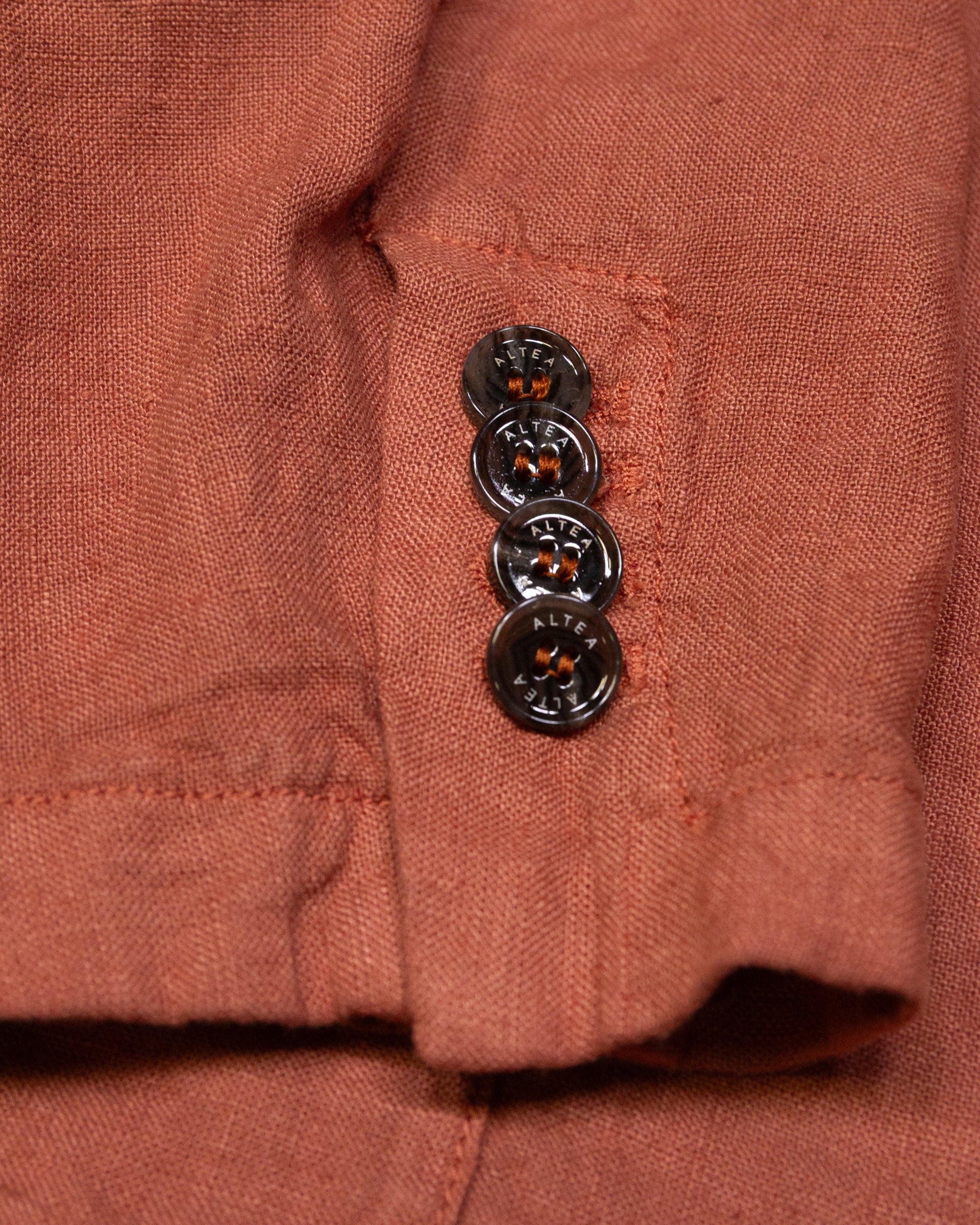 Altea Aaron blazer lino arancione cotto sfoderato