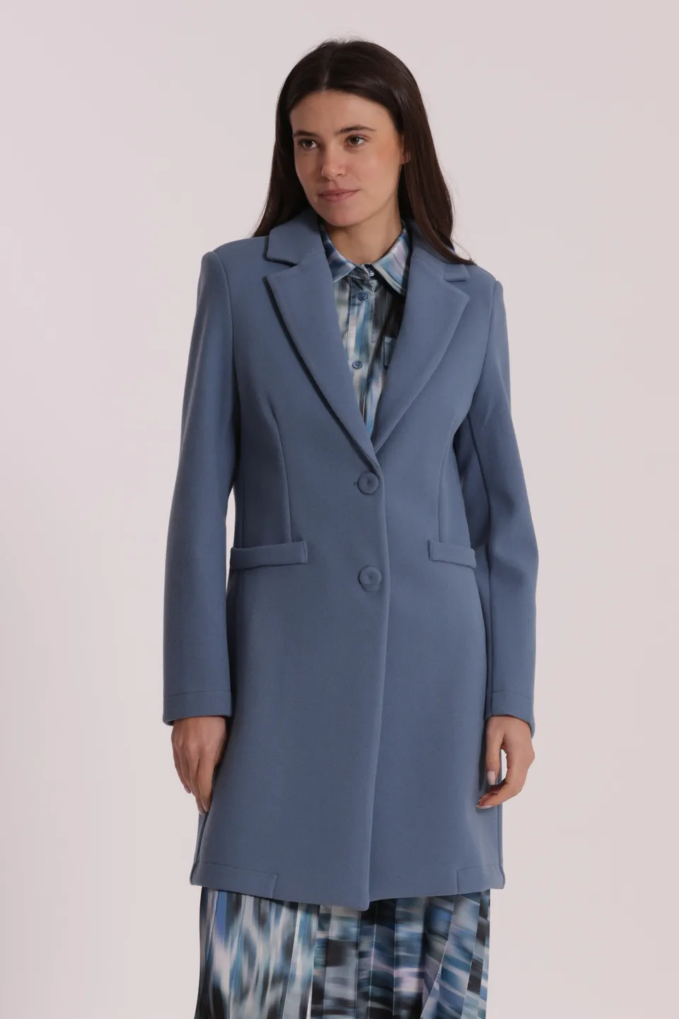 Mimi Mua Cappotto Baronetto Sfoderato Nero Monopetto
