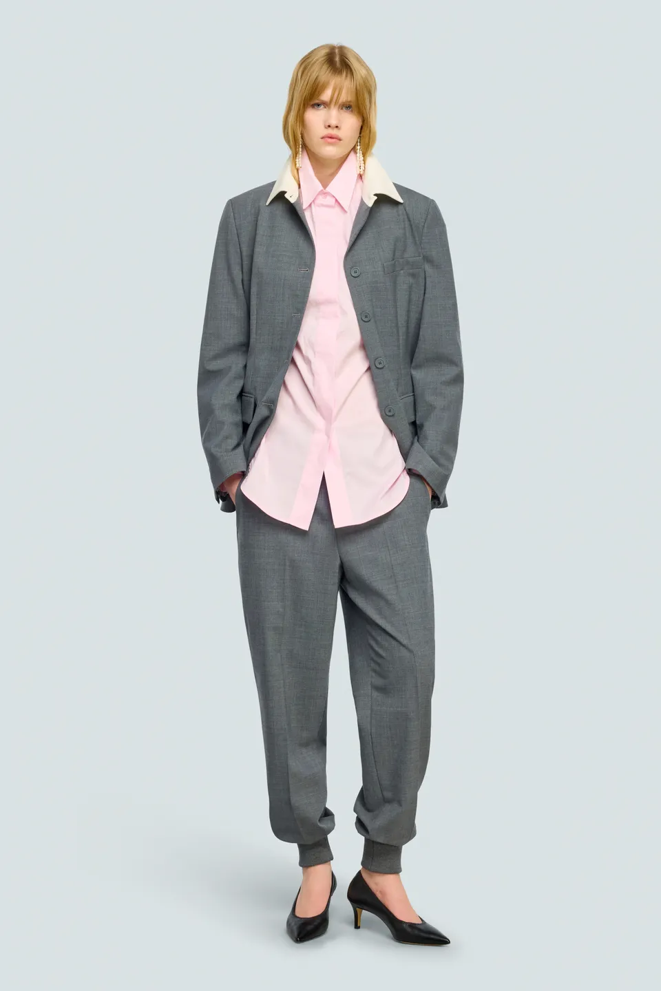 Semicouture Joanne camicia popeline azzurro cielo