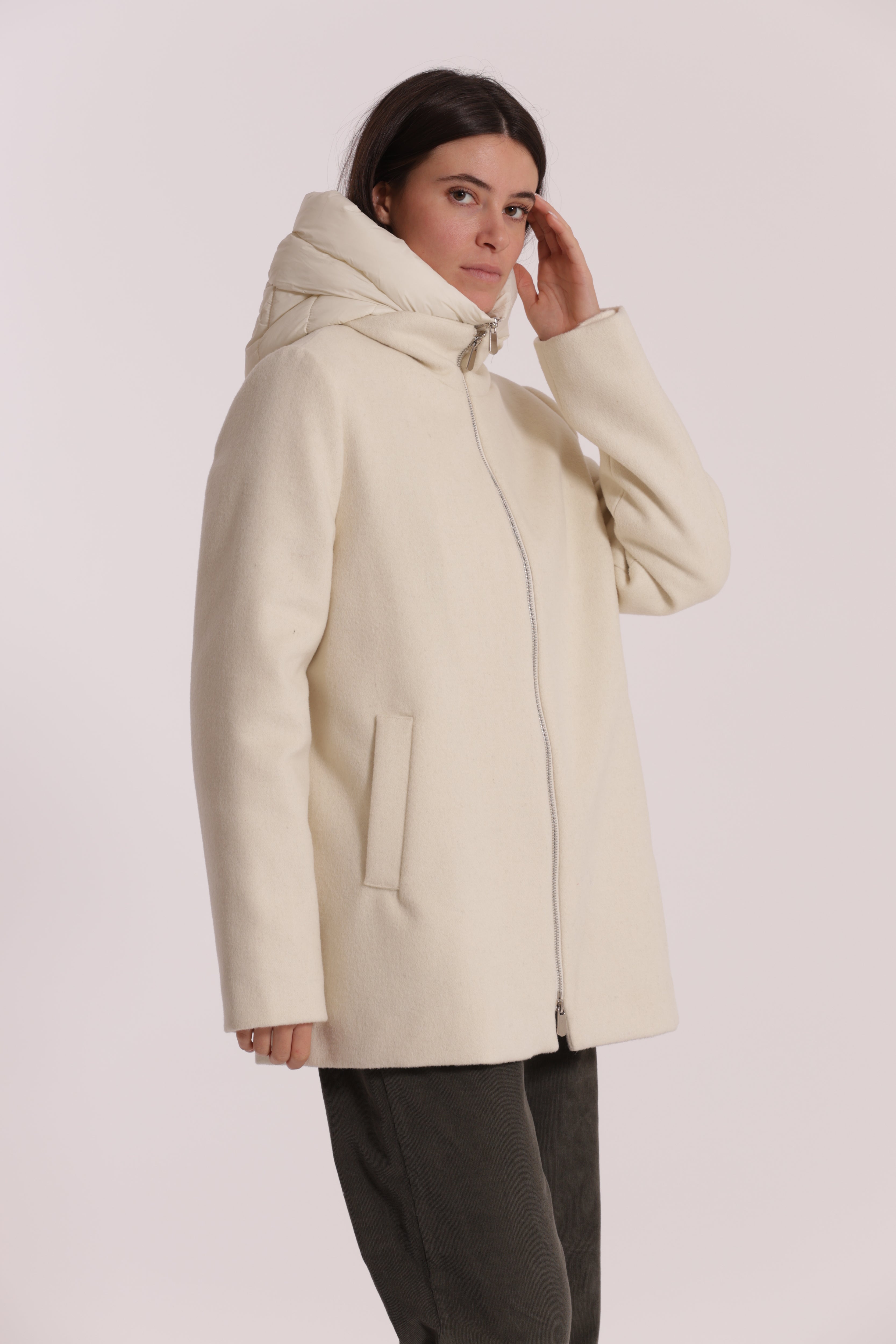 Mimi Mua Cappotto Corto Piumino Nero
