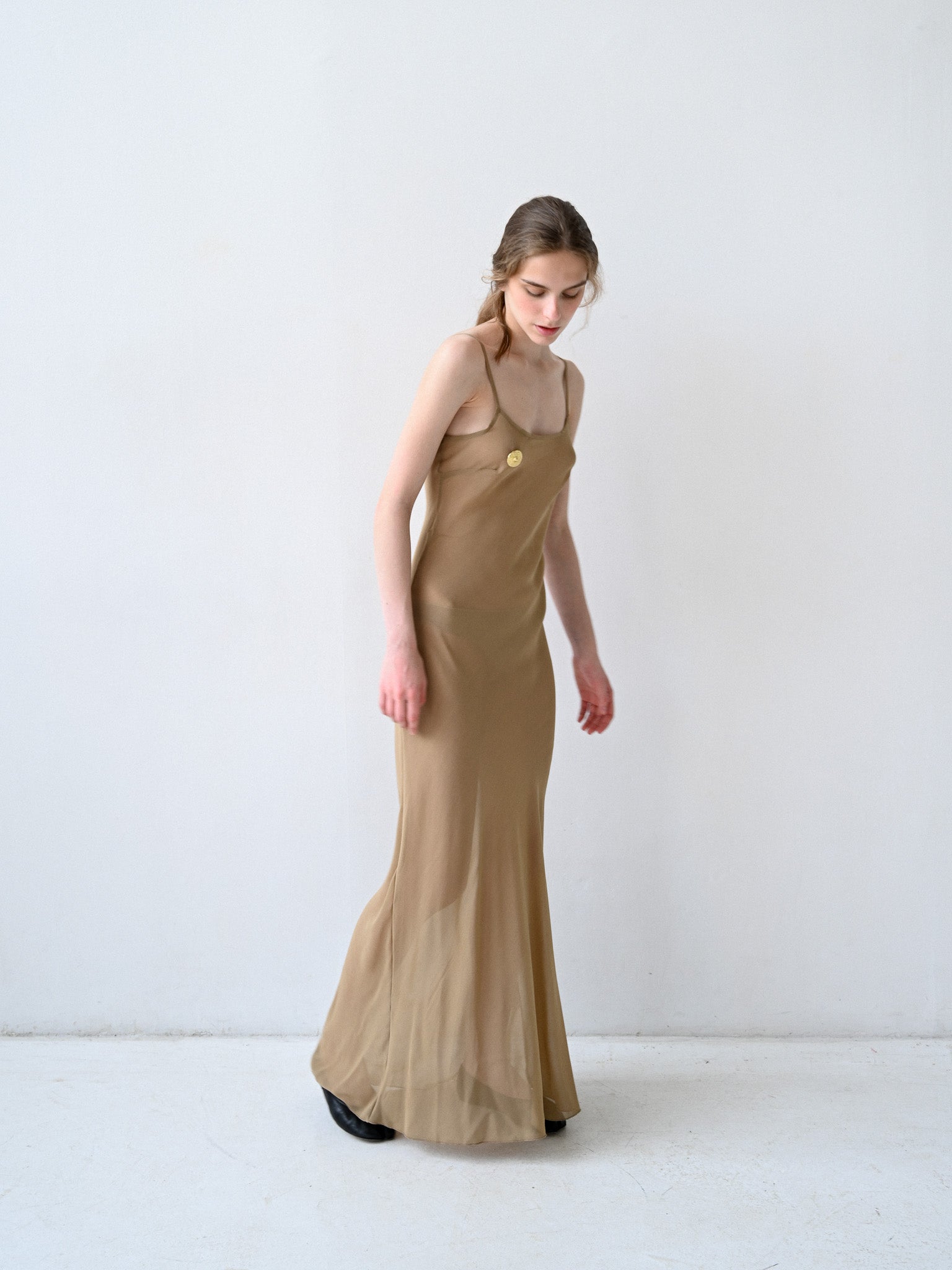 GiglioTigrato Susy Slip Dress I abito beige viscosa unica
