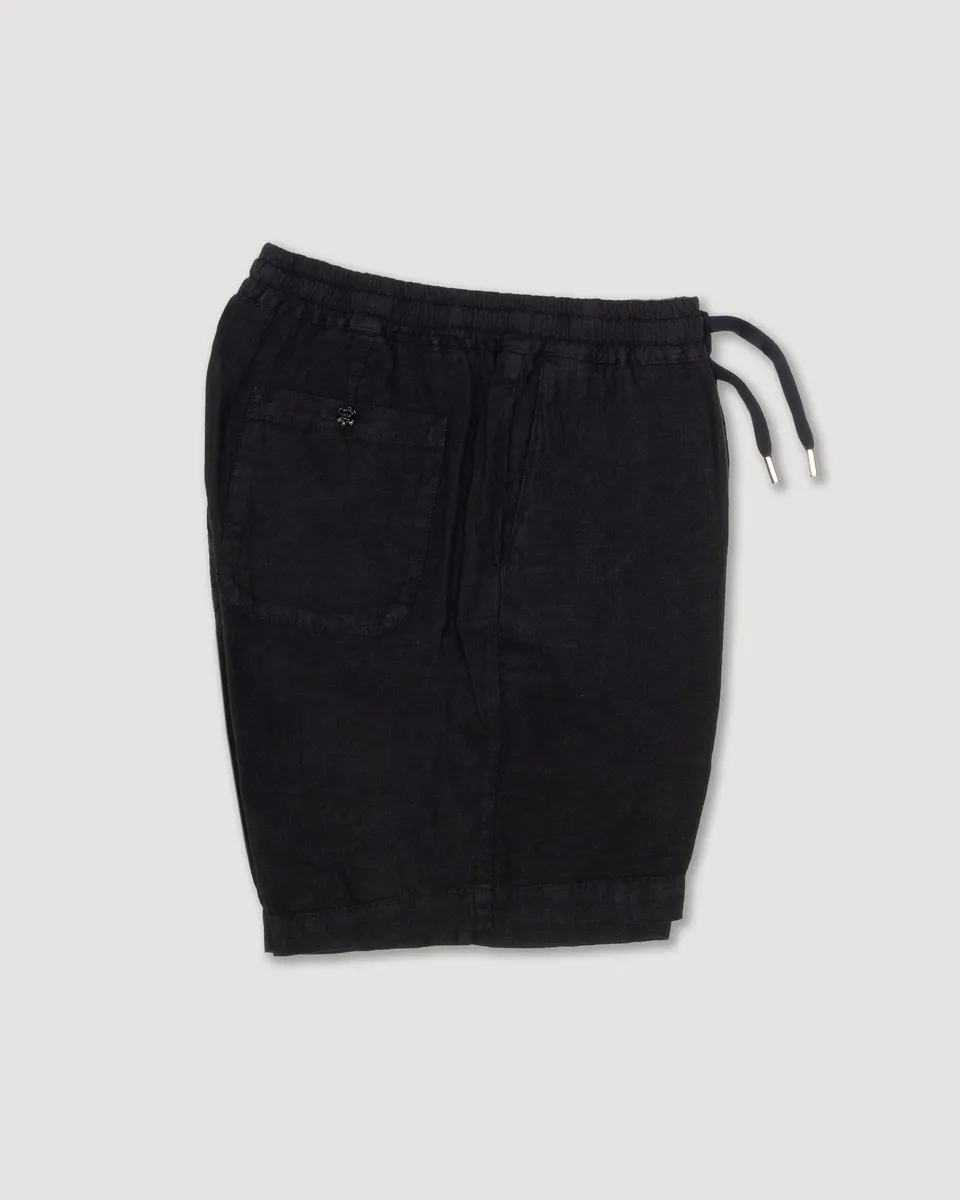 Altea Samuel bermuda lino navy regular con coulisse
