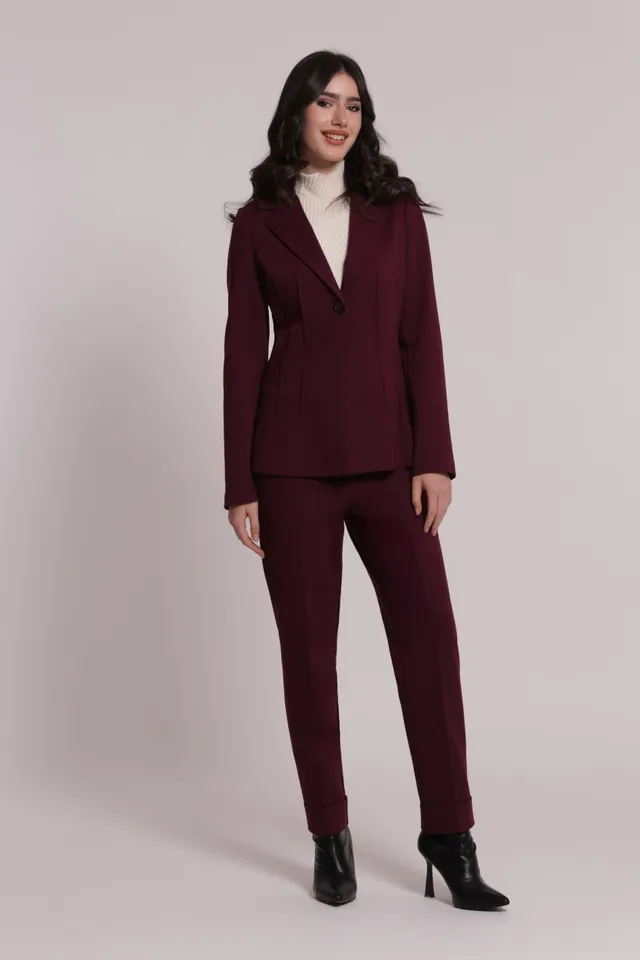 Mimi Mua Pantalone Risvolto Punto Milano Nero