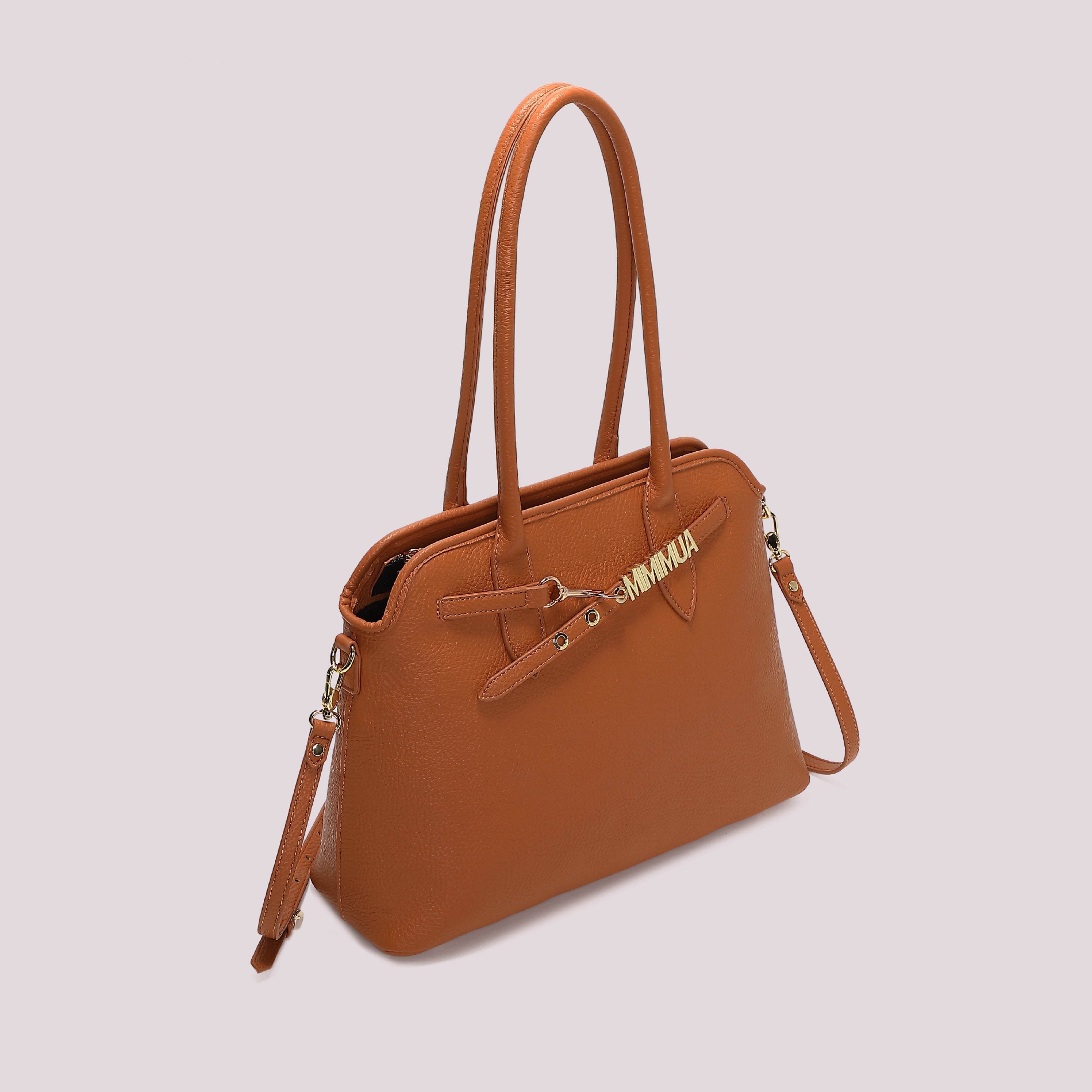 Mimi Mua Lettere Mimi-Mua borsa a spalla grande ecopelle
