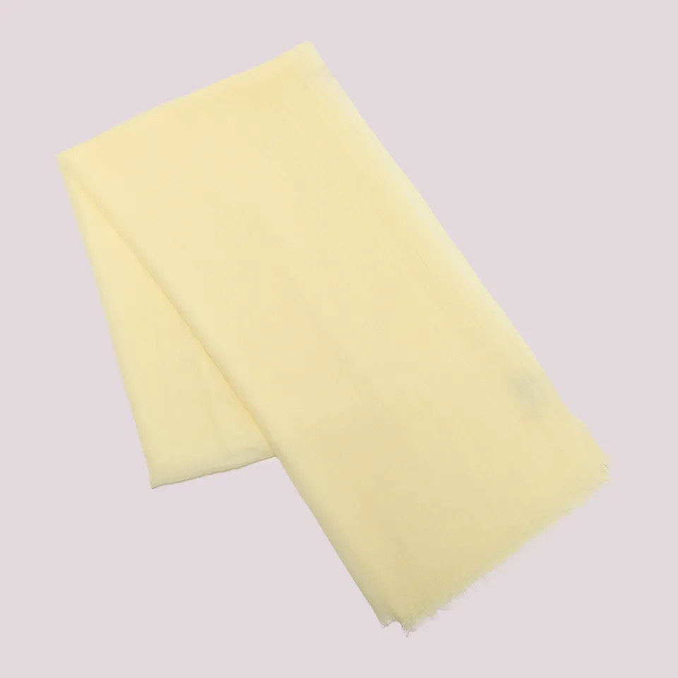 Mimi Mua Tinta Unita foulard 180x80 panna morbido