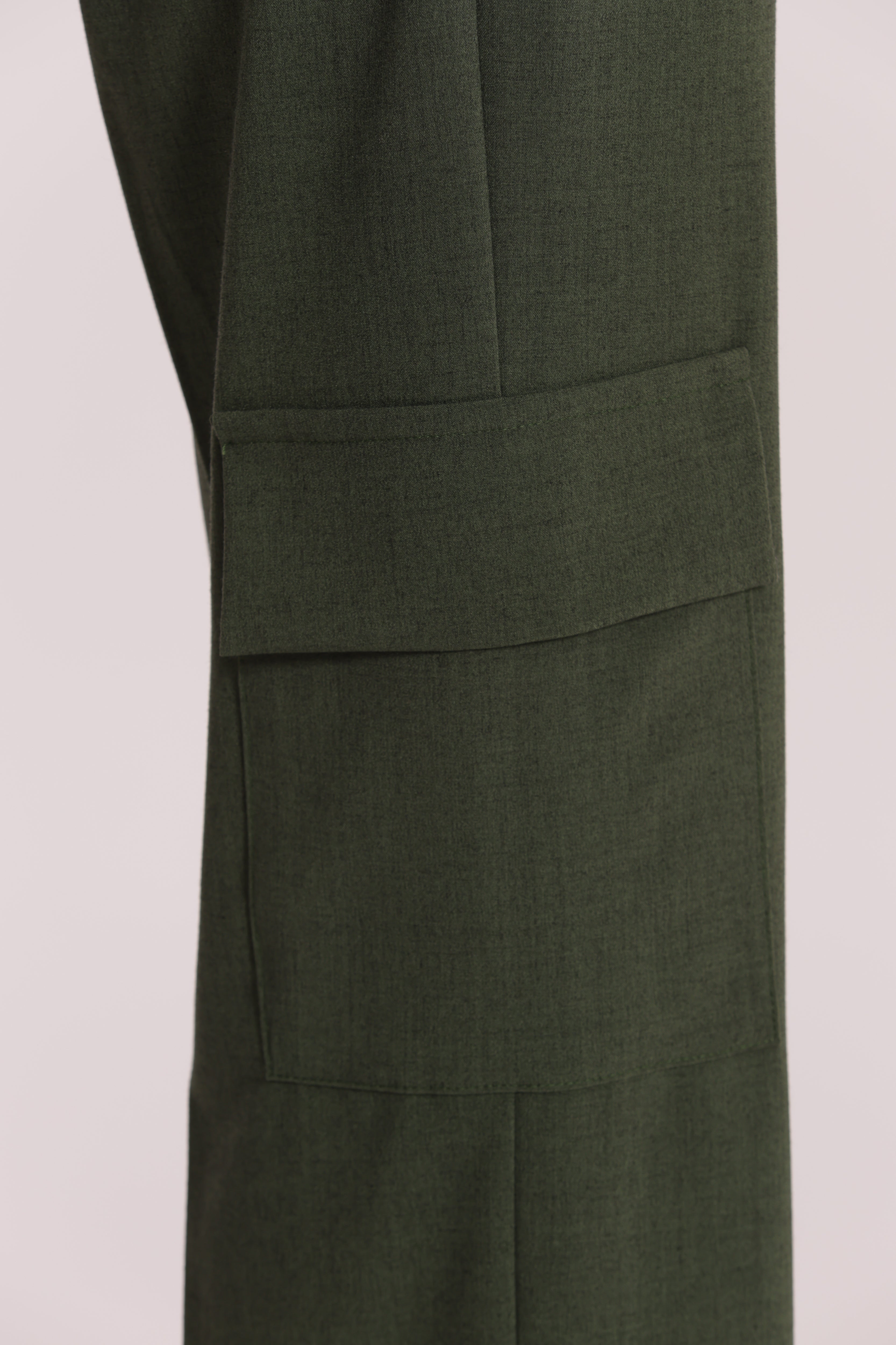 Mimi Mua Pantalone palazzo verde militare fiammato
