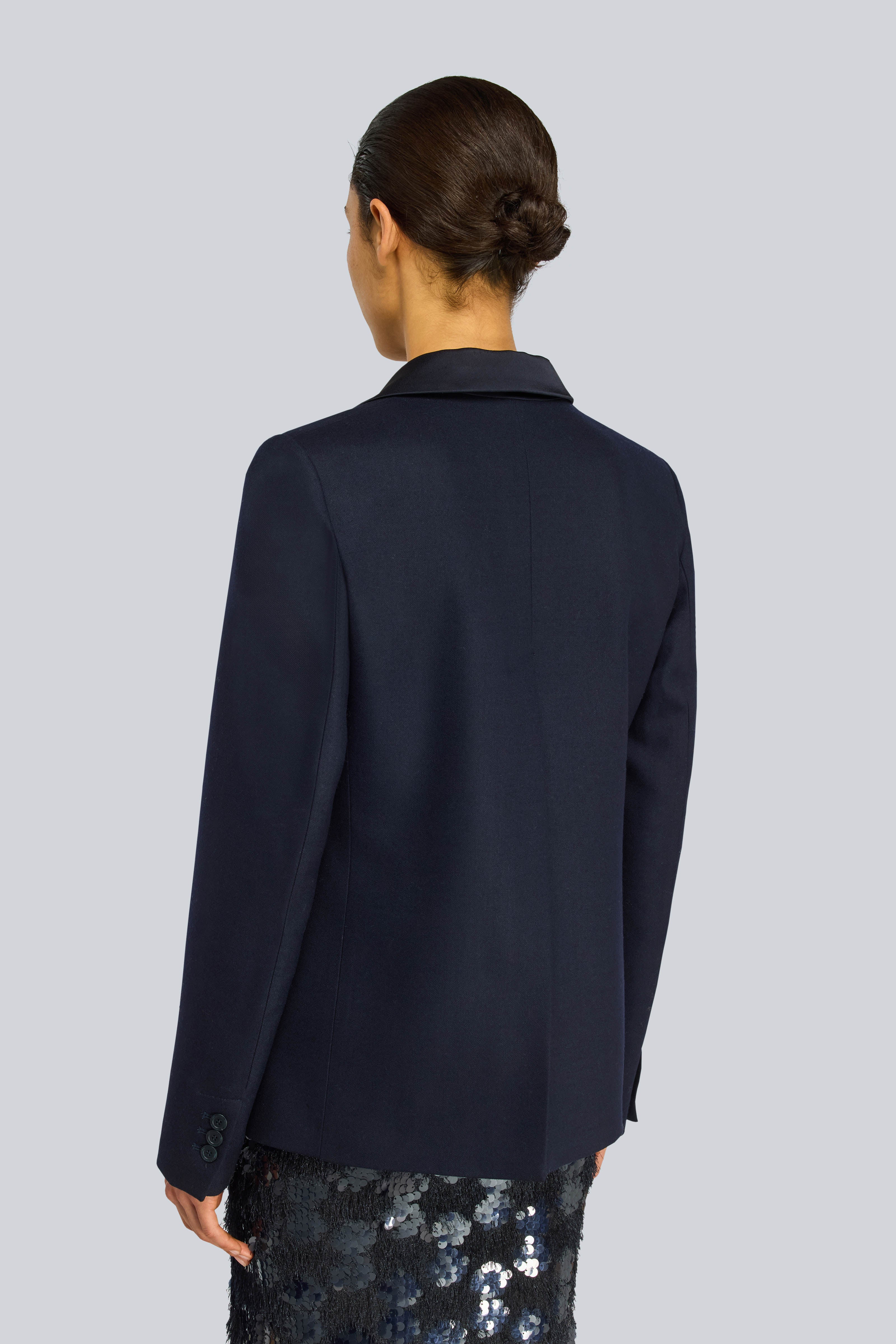Semicouture Chalice S6WI06 giacca blu flanella