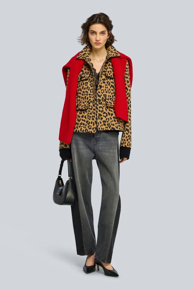 Semicouture Arabella giacca gabardina cammello