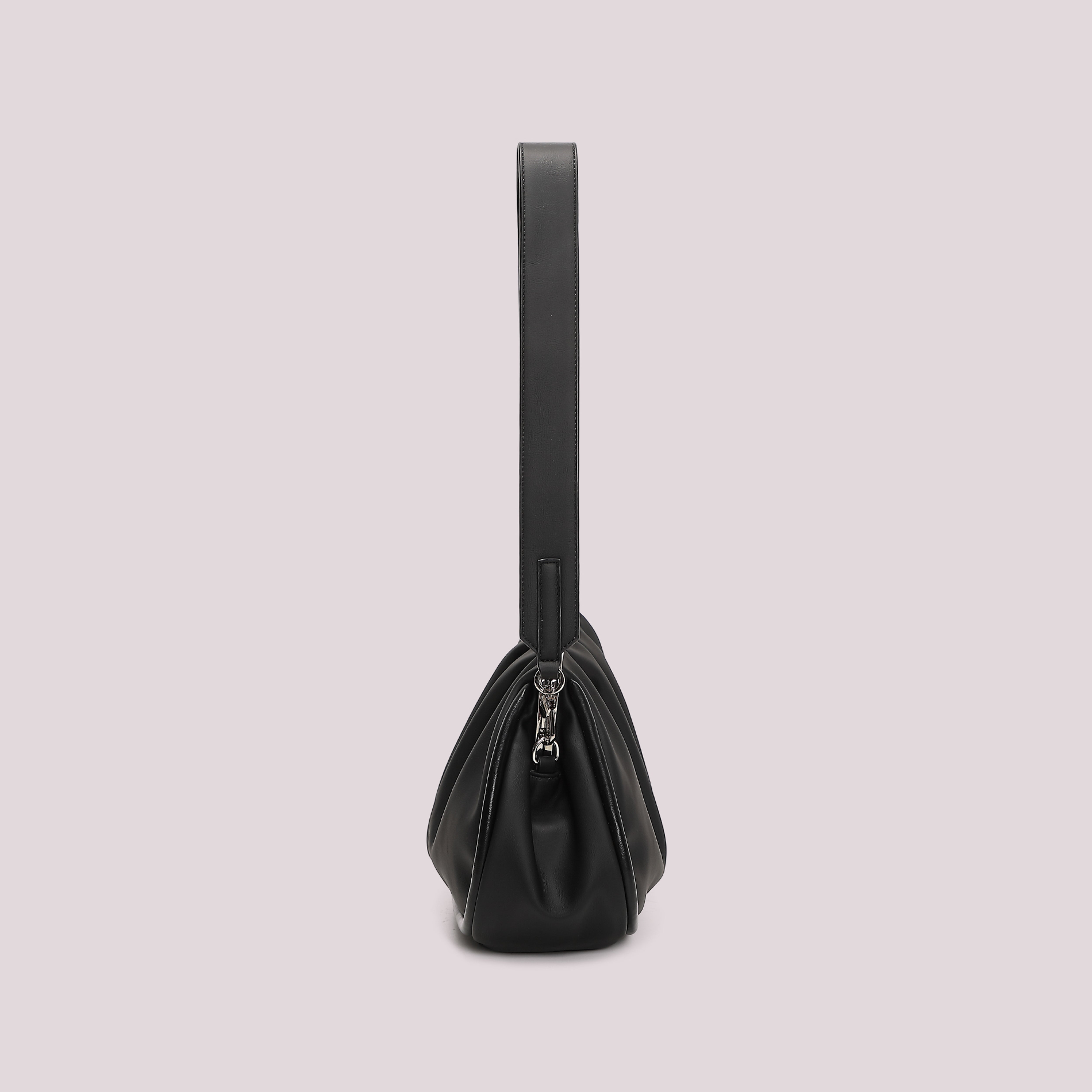 Mimi Mua Clutch Morbida Sfere Nera 30cm Elegante