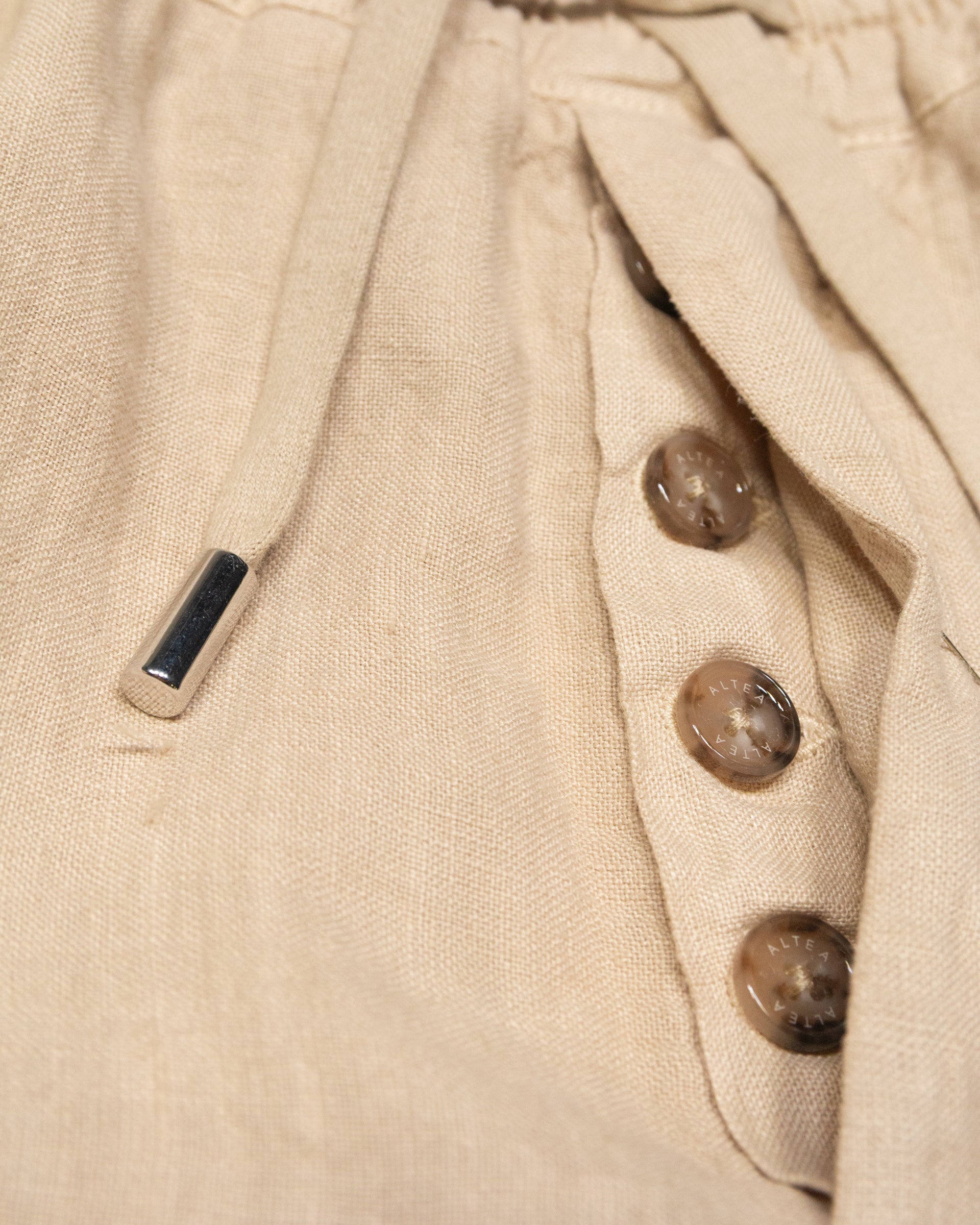 Altea Samuel bermuda lino beige con coulisse