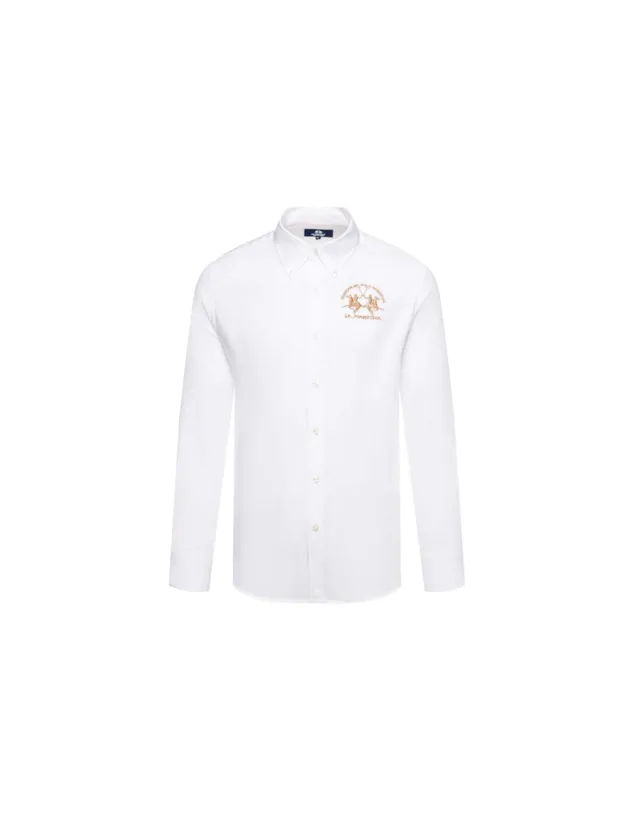La Martina CCMC01PP483 camicia uomo bianca L