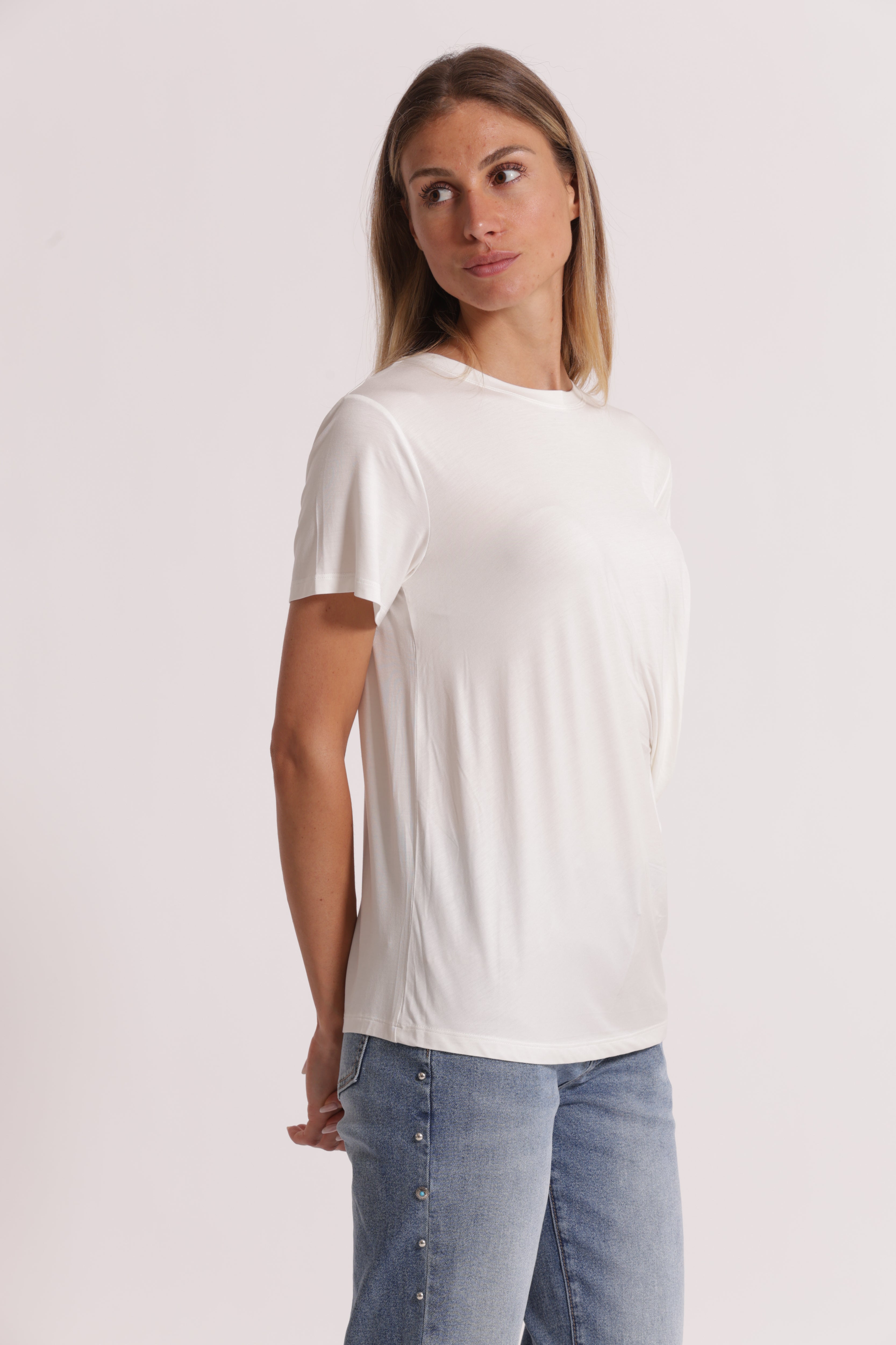 Mimi Mua T-Shirt Arriccio Laterale maglietta viscosa