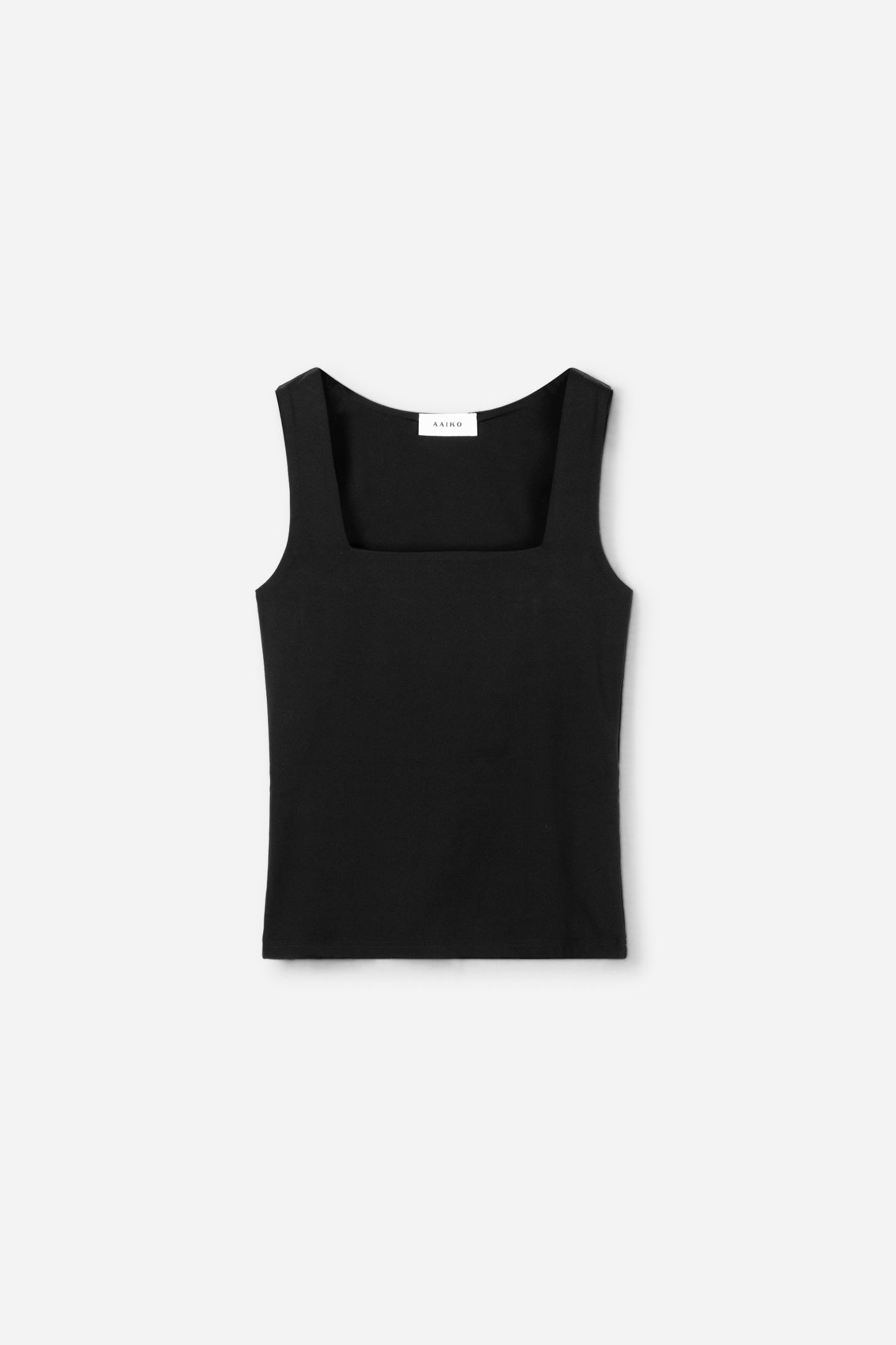 Aaiko Eef top nero scollo reversibile elasticizzato