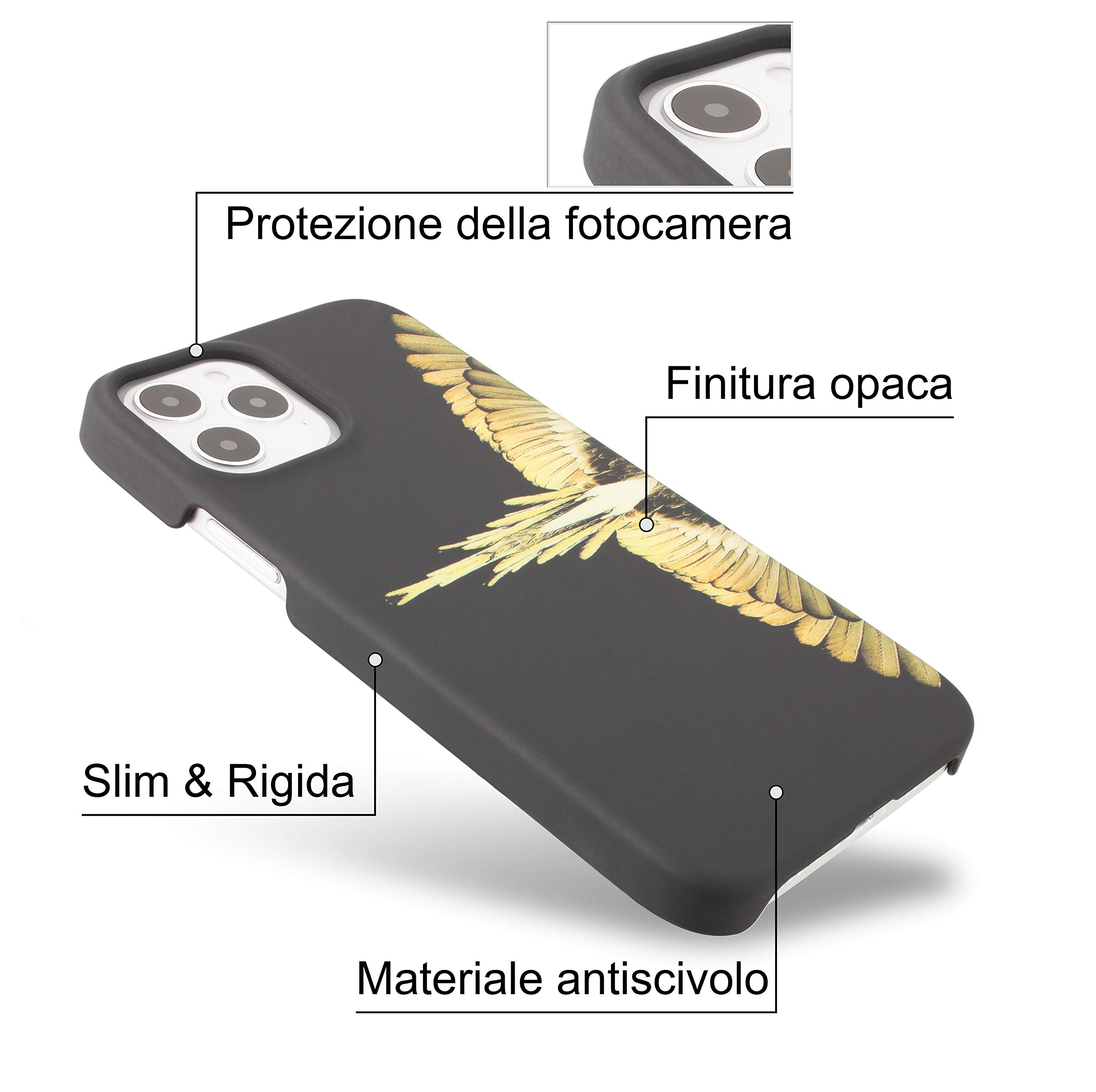 Marcelo Burlon County of Milan cover iPhone 12 Pro + vetro slim