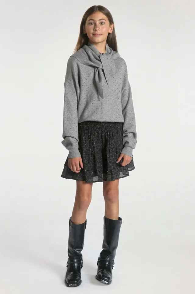 Aaiko Saren maglione grigio mélange bambina