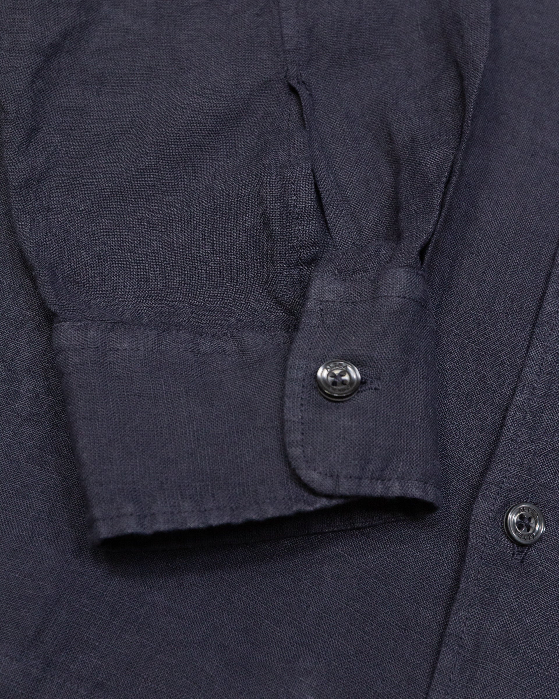 Altea Eliot camicia lino blu abisso bowling over