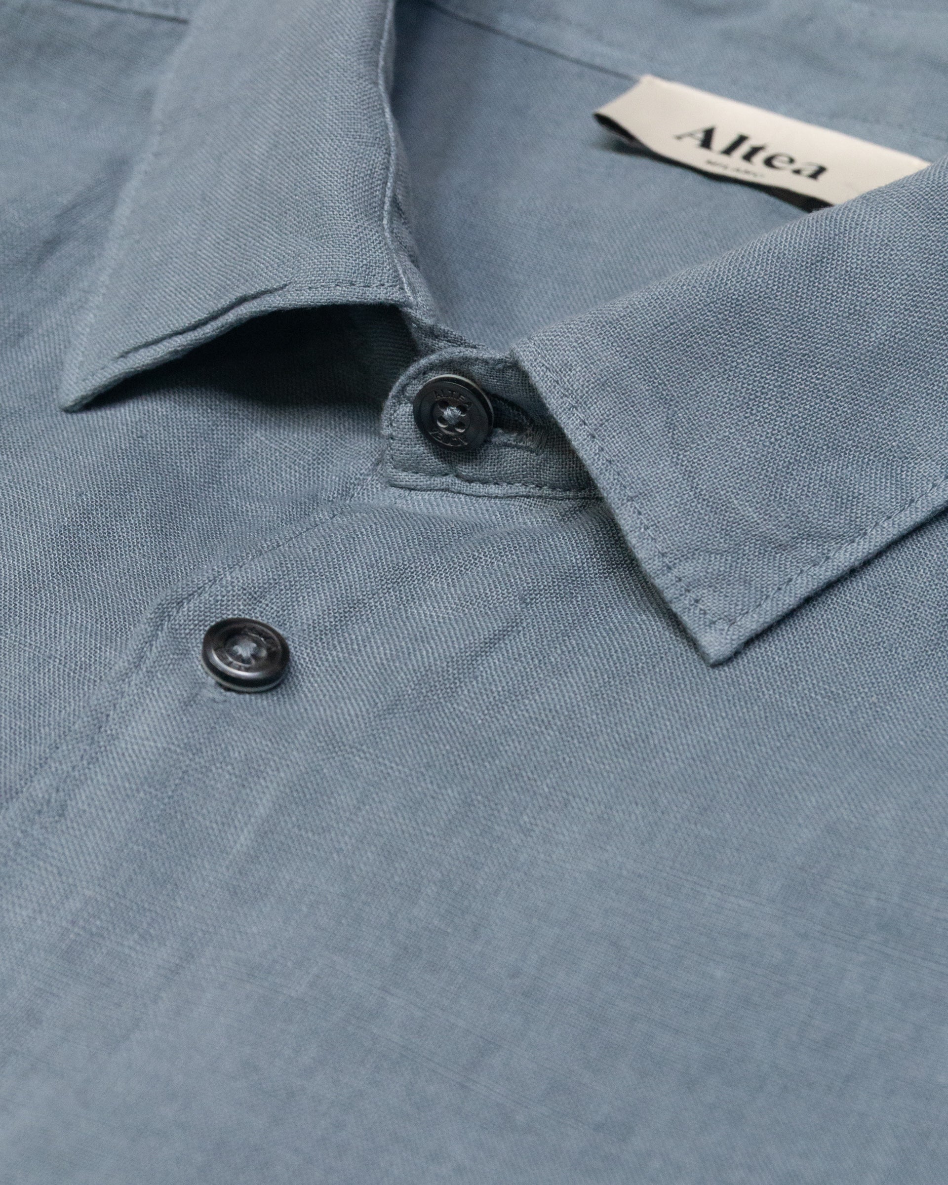 Altea Bond camicia in lino carta da zucchero