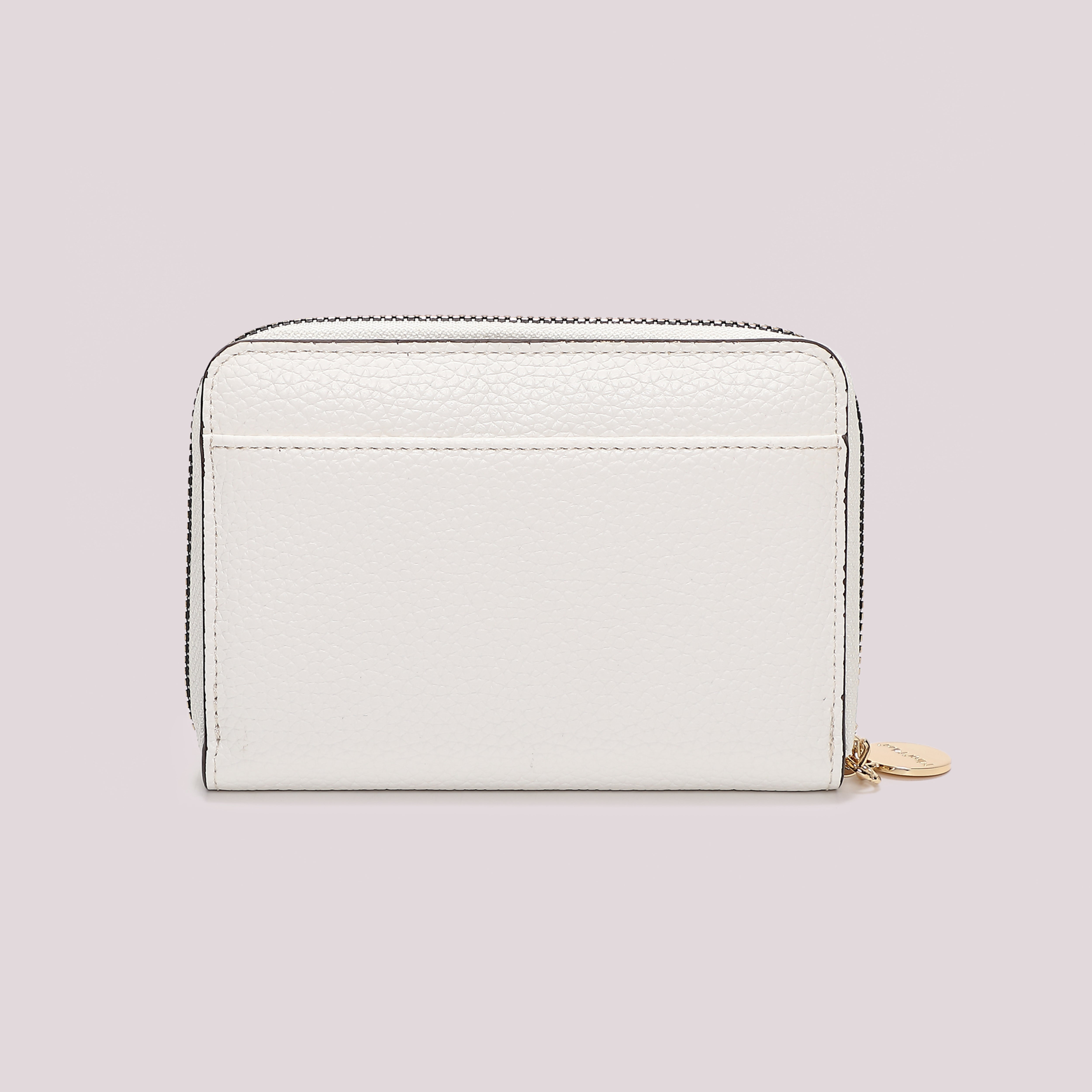 Mimi Mua portafoglio medio basic 1 zip bianco
