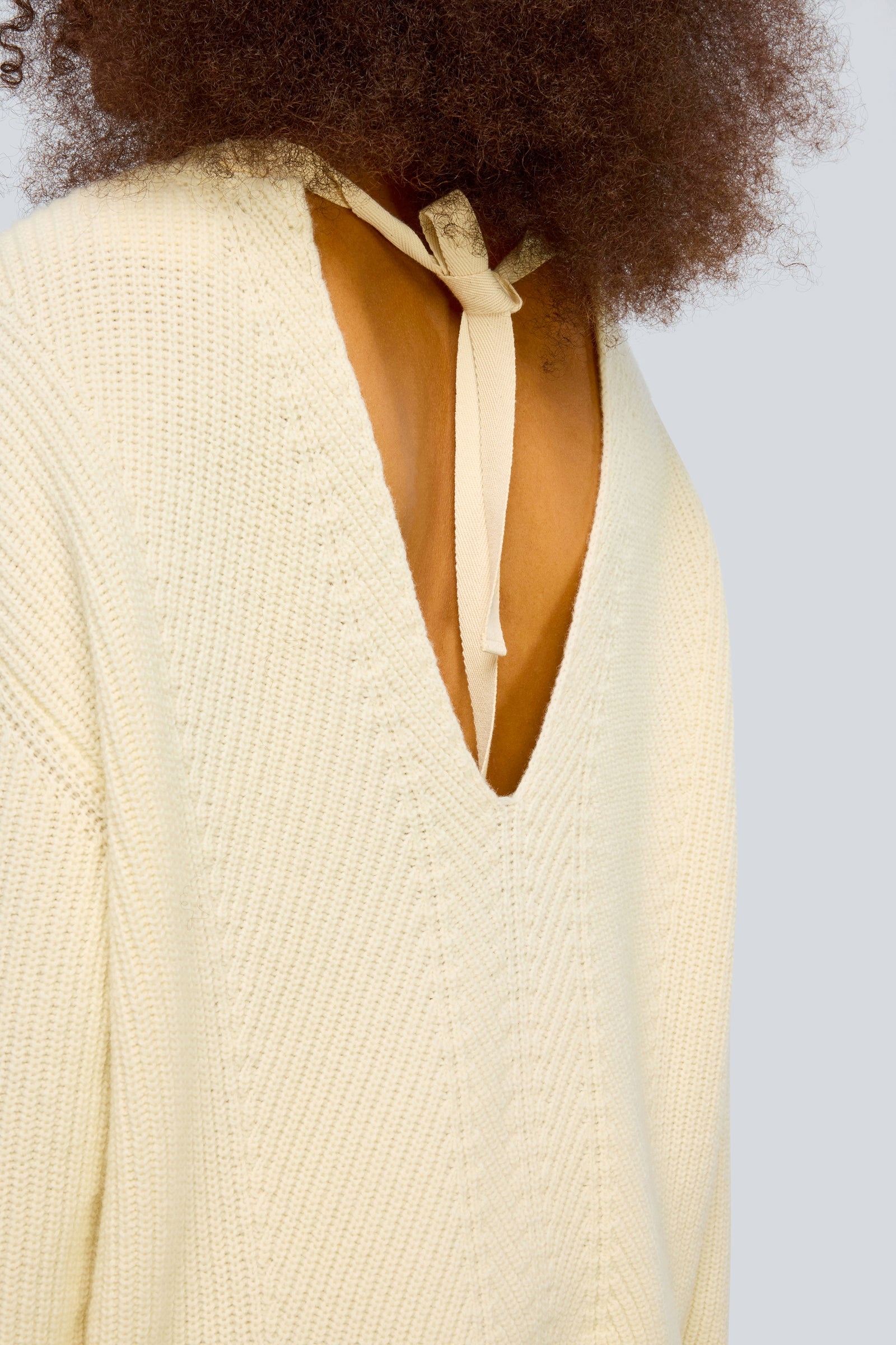 Semicouture Katie maglia merinos burro girocollo
