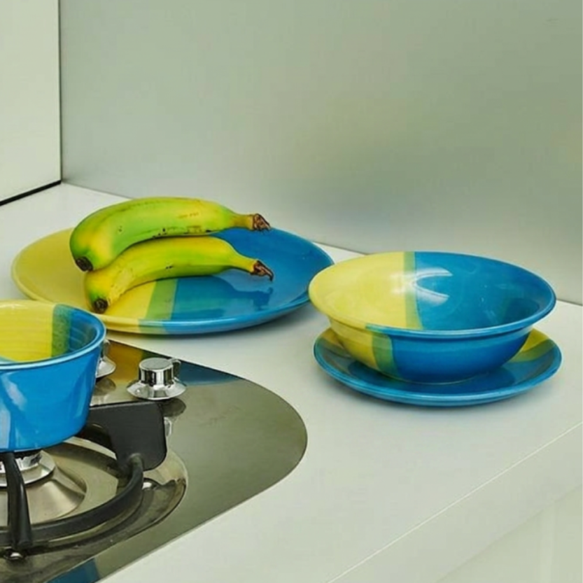 On Earth Cooperative Collection Joy piattino ceramica multicolore