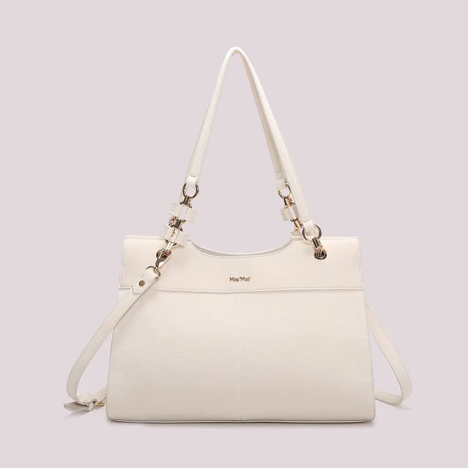 Mimi Mua Borsa Spalla Catena Manici Nero 38cm