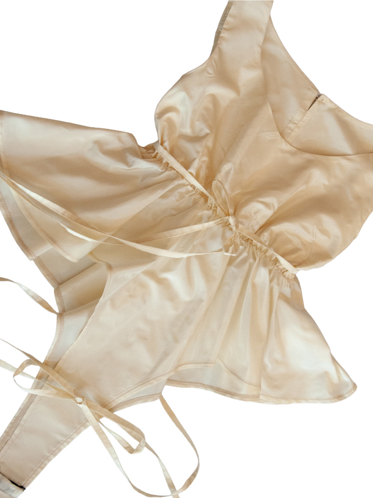 GiglioTigrato Carlota Top body seta crema taffetà
