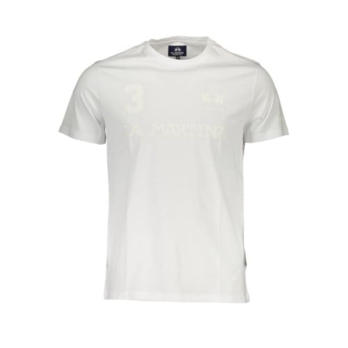 La Martina XMR311-JS206 t-shirt uomo bianca XL