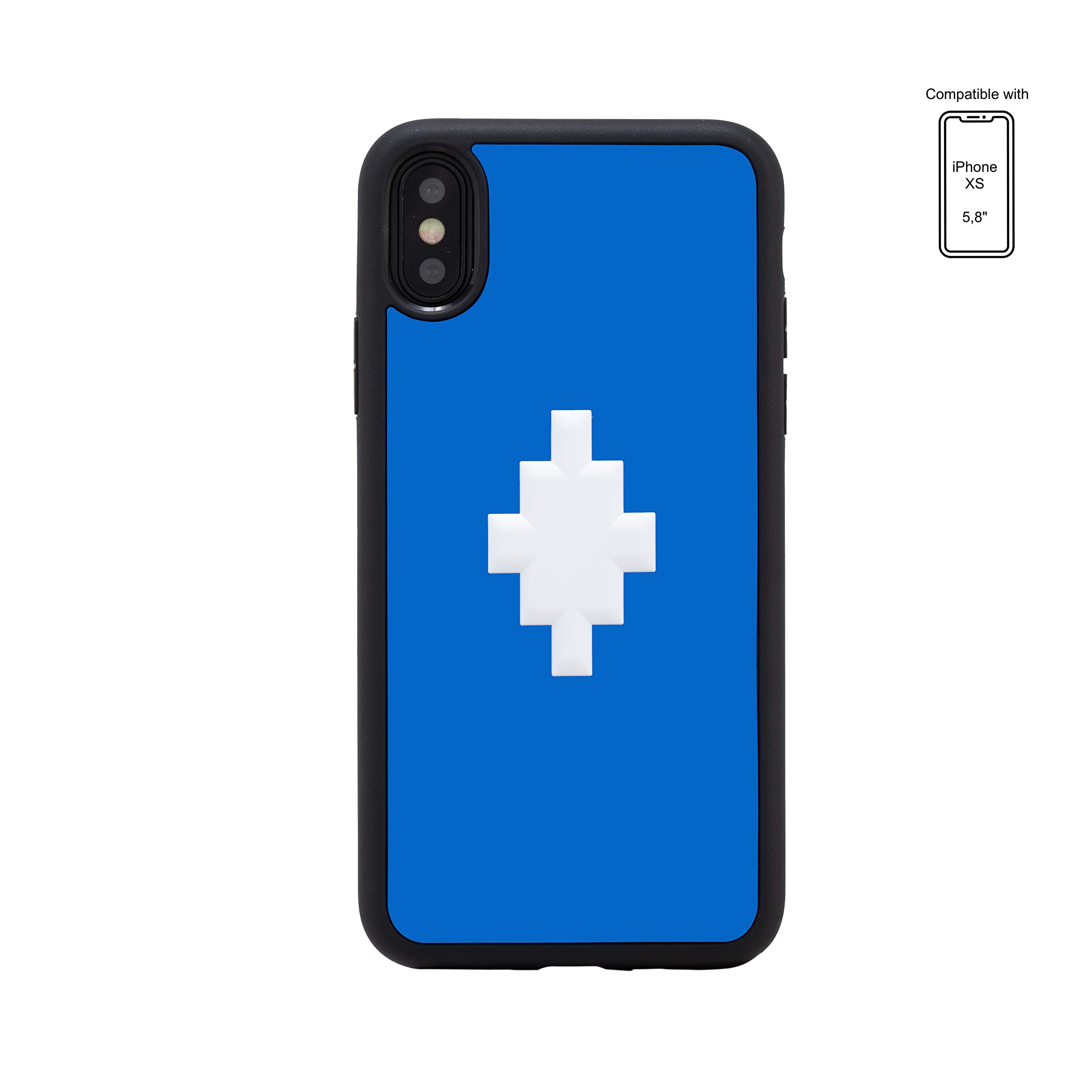 Marcelo Burlon 3D Cross cover iPhone X/XS + vetro 9H