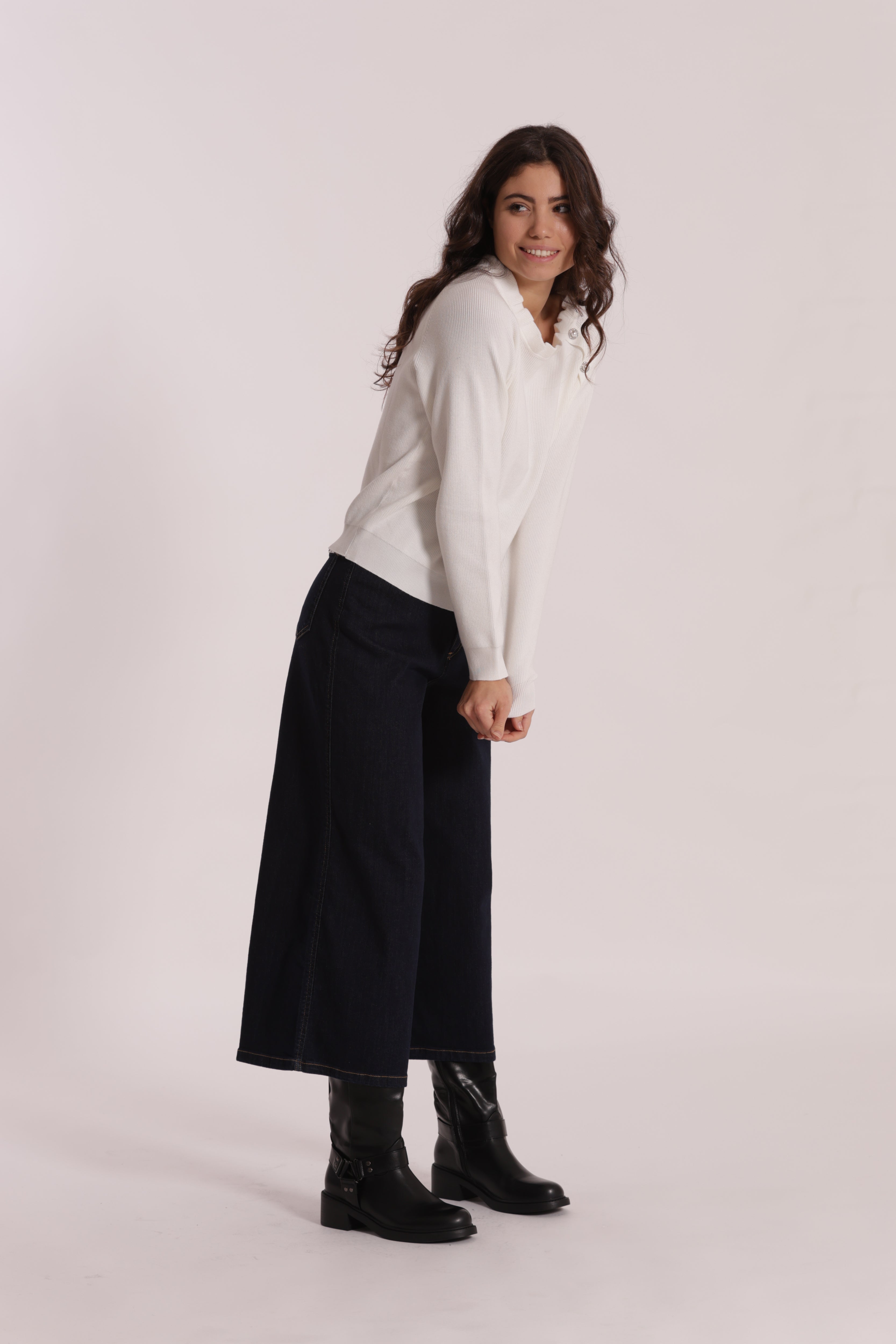 Mimi Mua Jeans Cropped jeans corti cotone