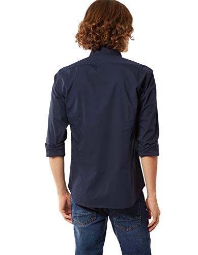La Martina camicia uomo cotone regular fit navy