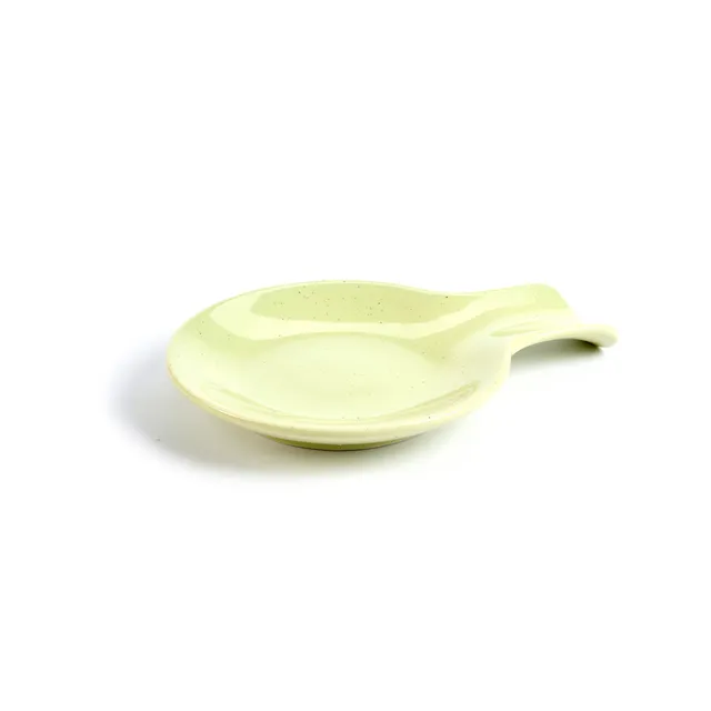 On Earth Sabbia posacucchiaio ceramica verde 20 cm