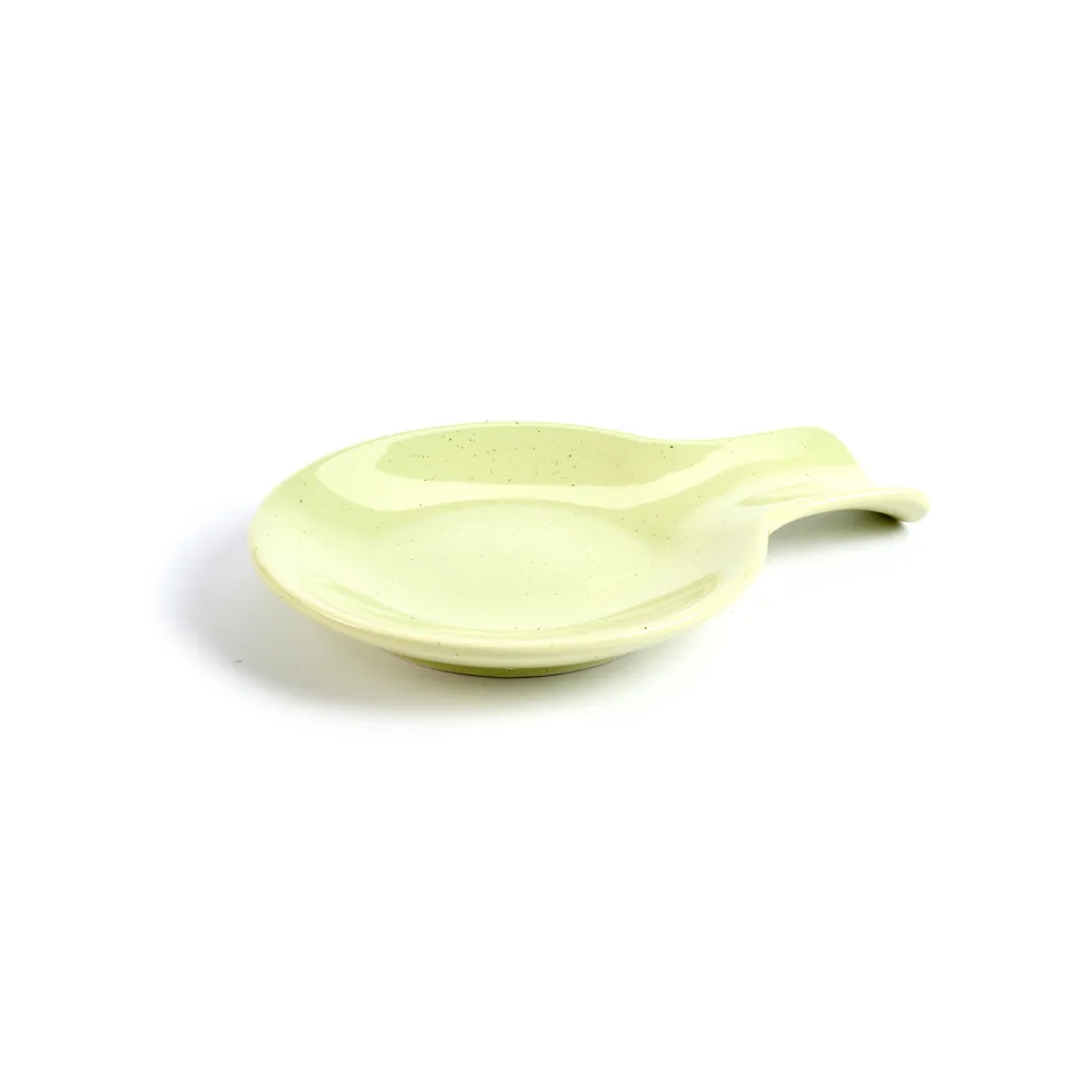 On Earth Sabbia posacucchiaio ceramica verde 20 cm