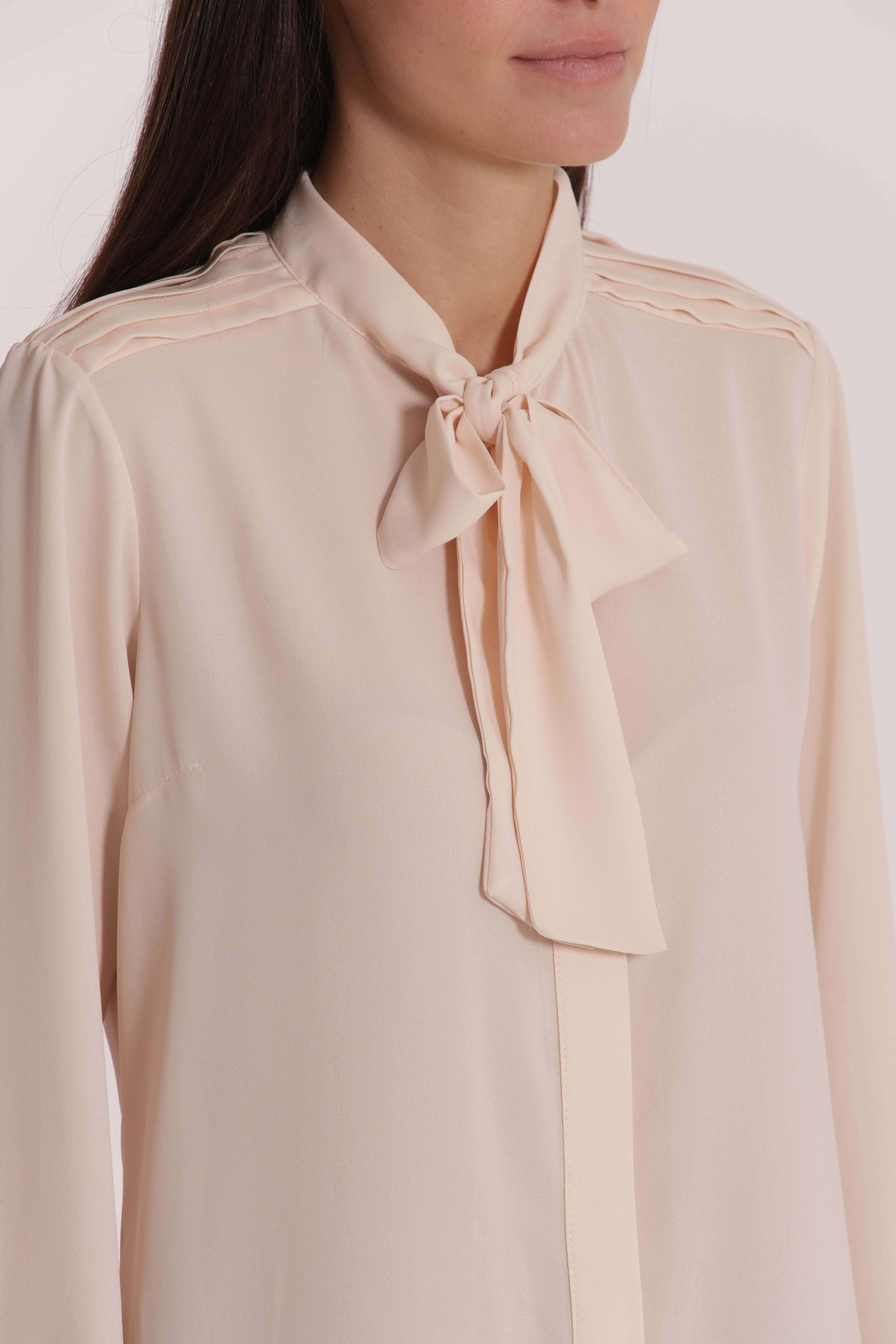 Mimi Mua blusa con fusciacca burro poliestere