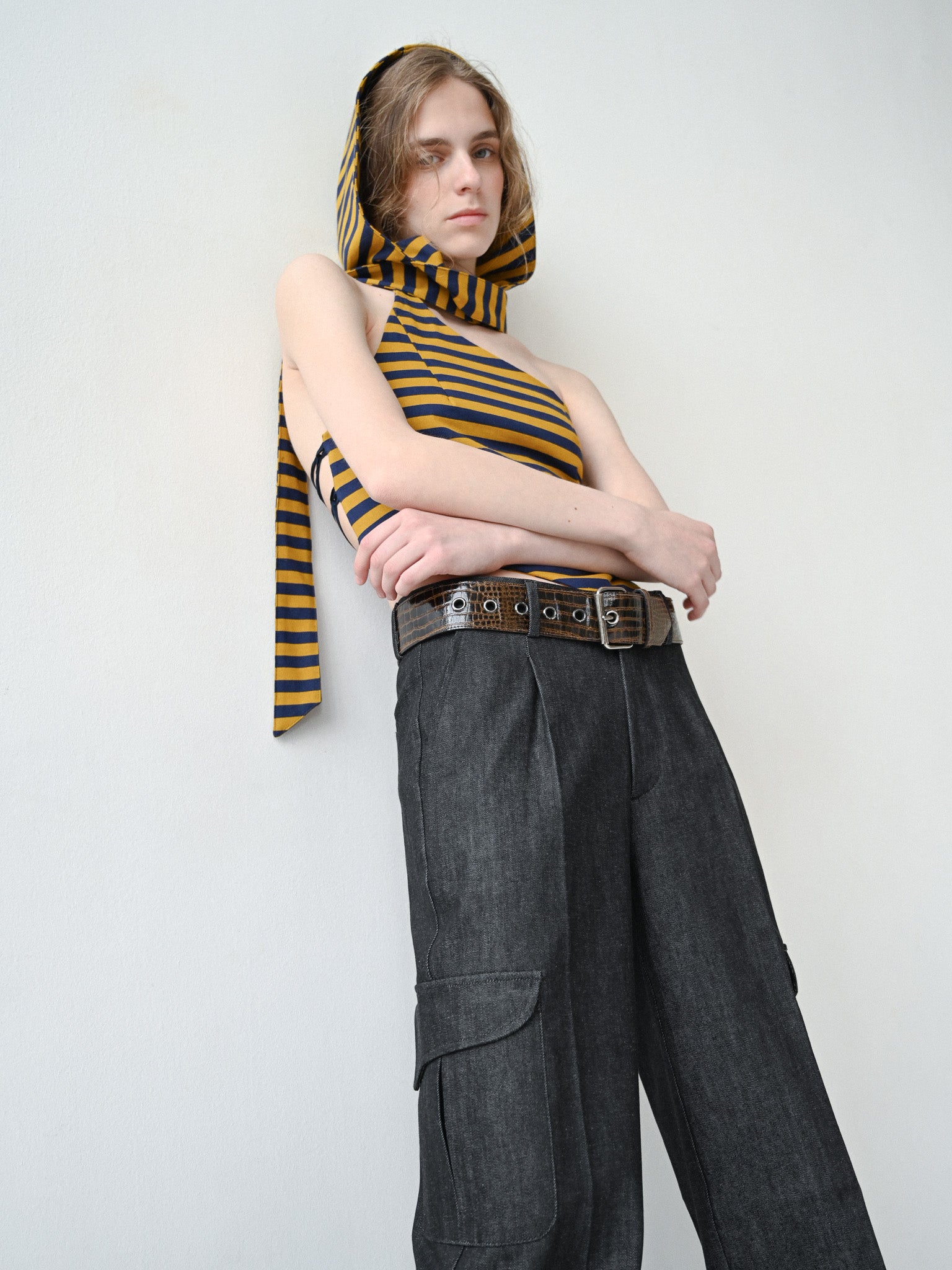 GiglioTigrato Bowie Trousers II denim cargo gamba larga