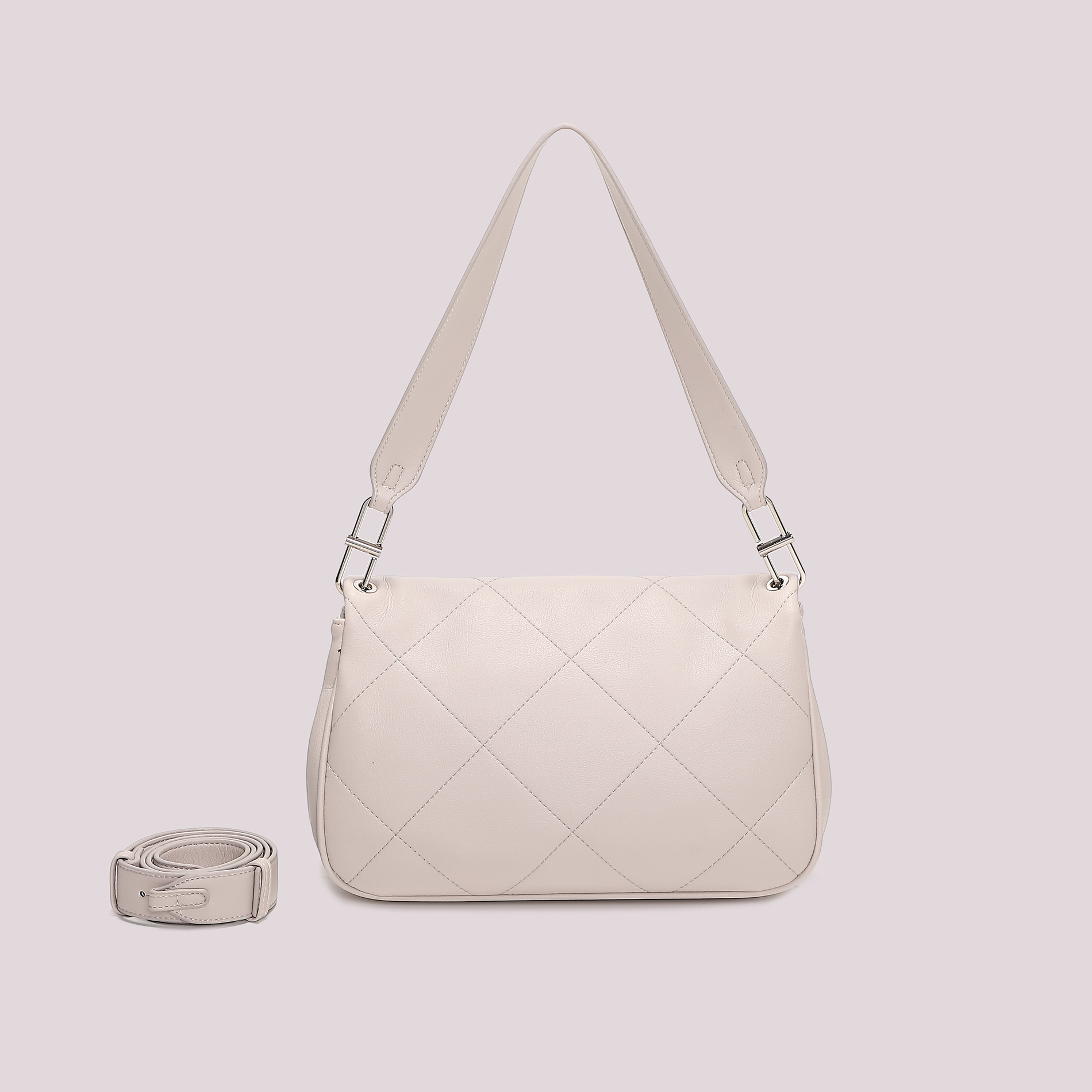 Mimi Mua Borsa a Spalla Trapuntata con Patta