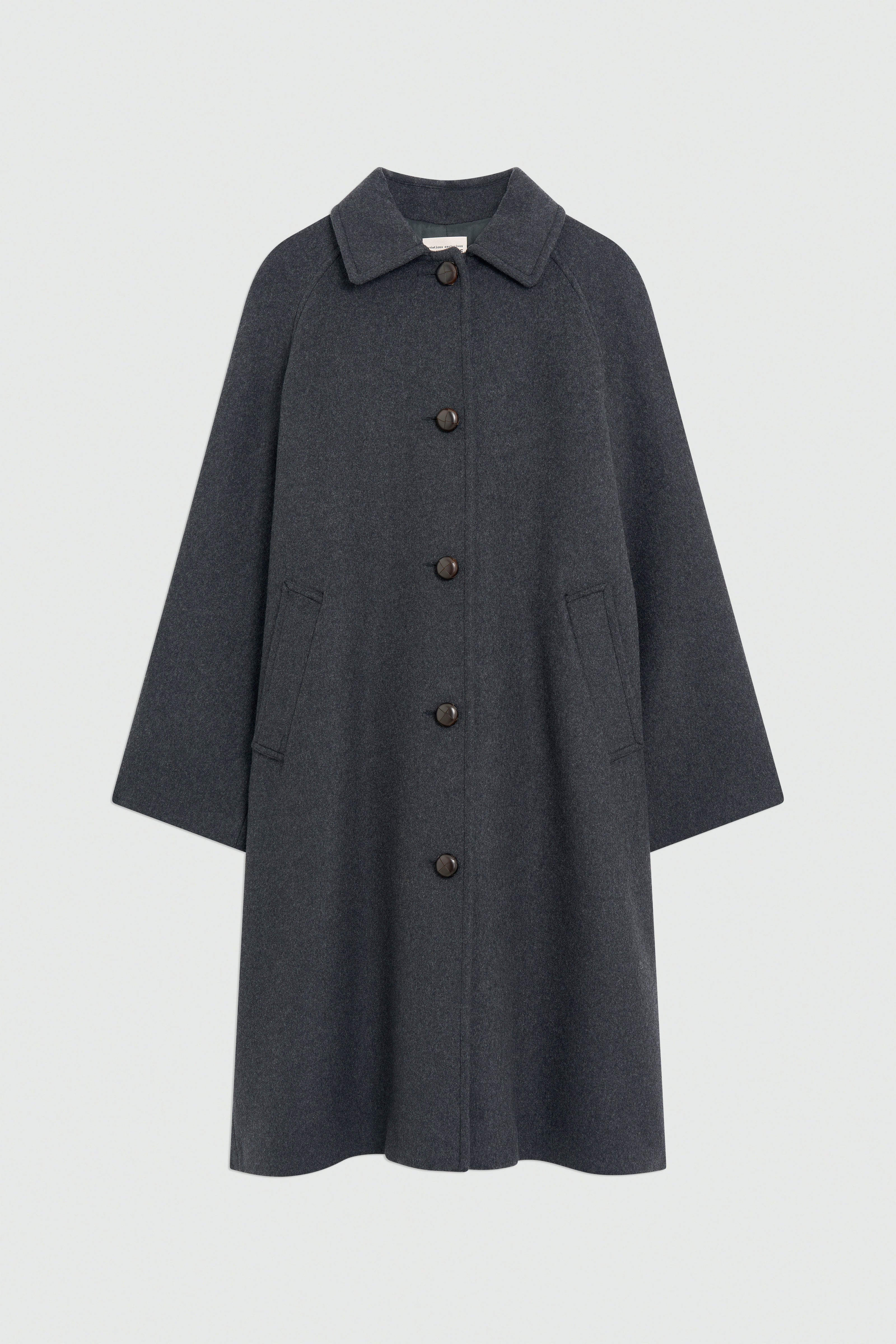 Semicouture Laurel Cappotto Panno Lungo Svasato