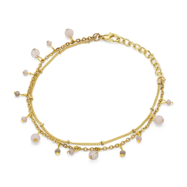 On Earth Cooperative Collection Colour bracciale ottone grigio 17 cm