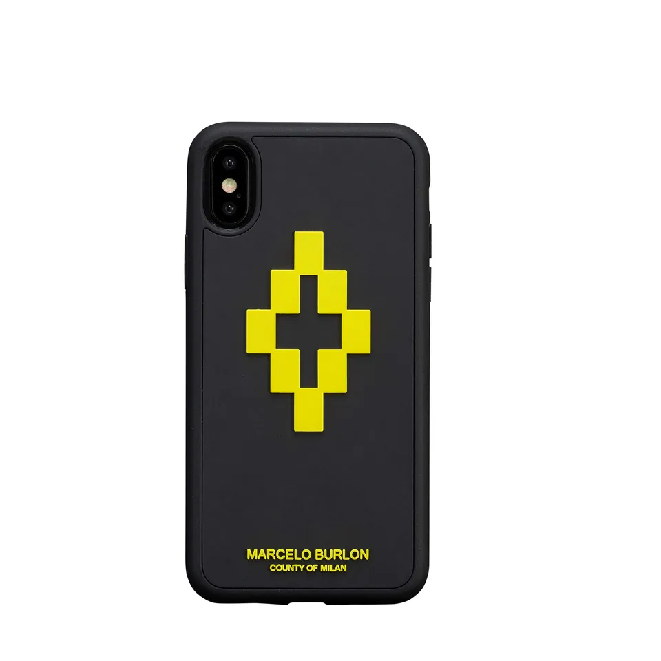 Marcelo Burlon iPhone XS/X custodia ultra protettiva vetro 9H